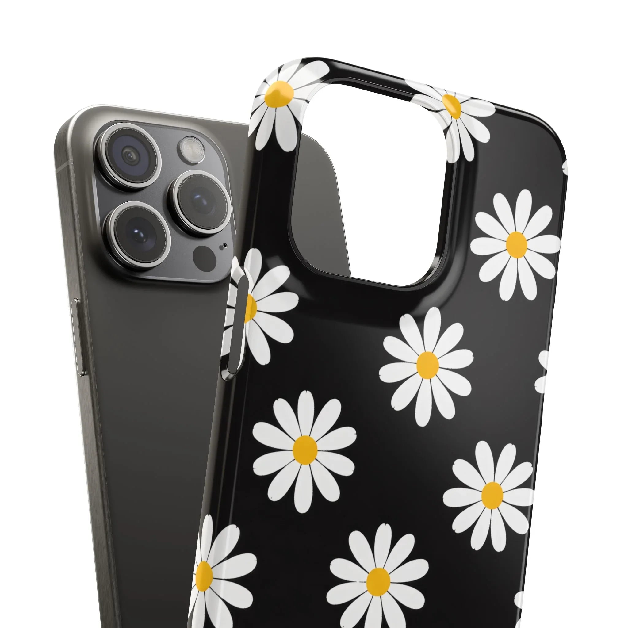 Daisy Charm Phone Case for iPhone 11-17 and Galaxy S20-S25 - KARARMDESIGN