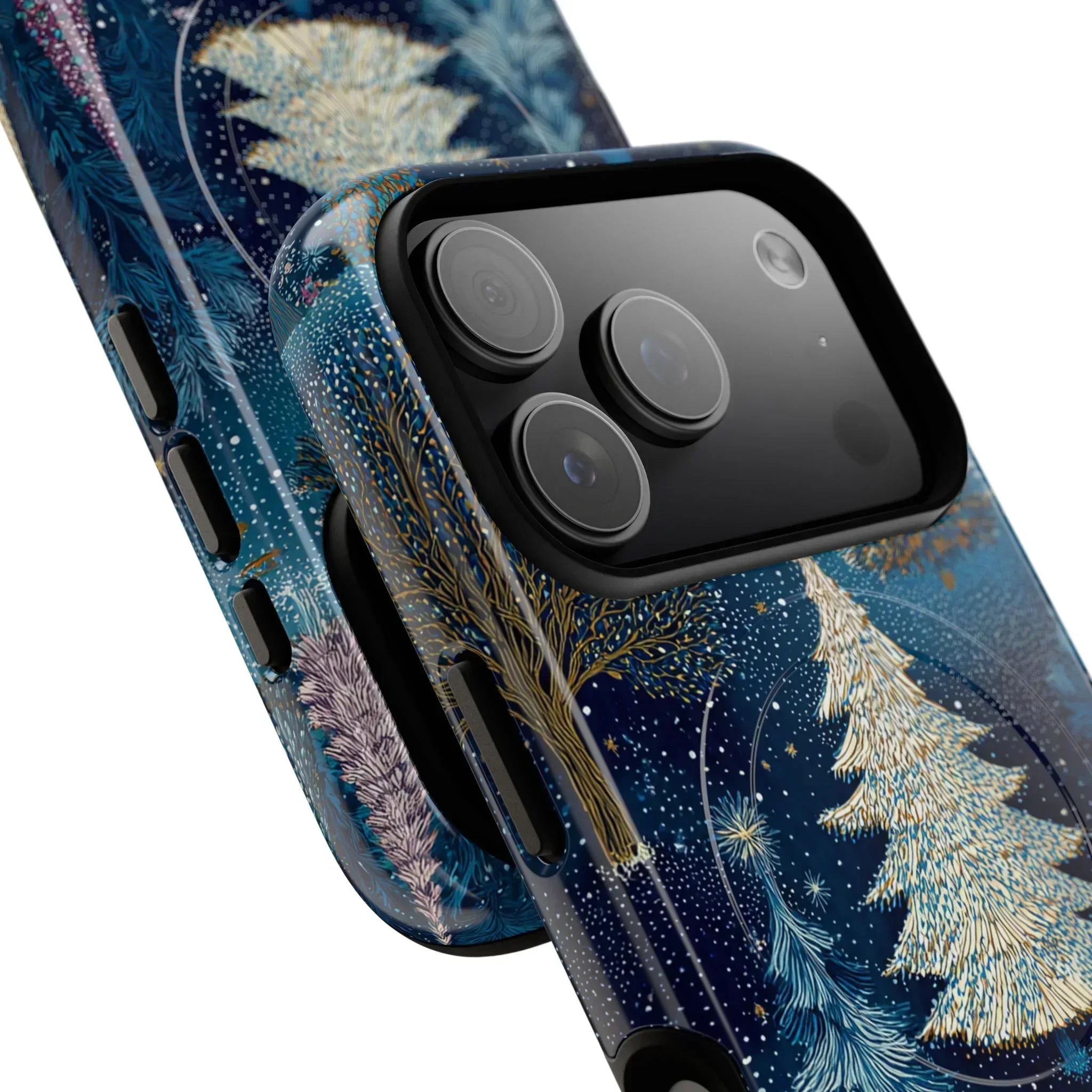 Midnight Sparkle Forest Phone Case for iPhone 13-17 - KARARMDESIGN