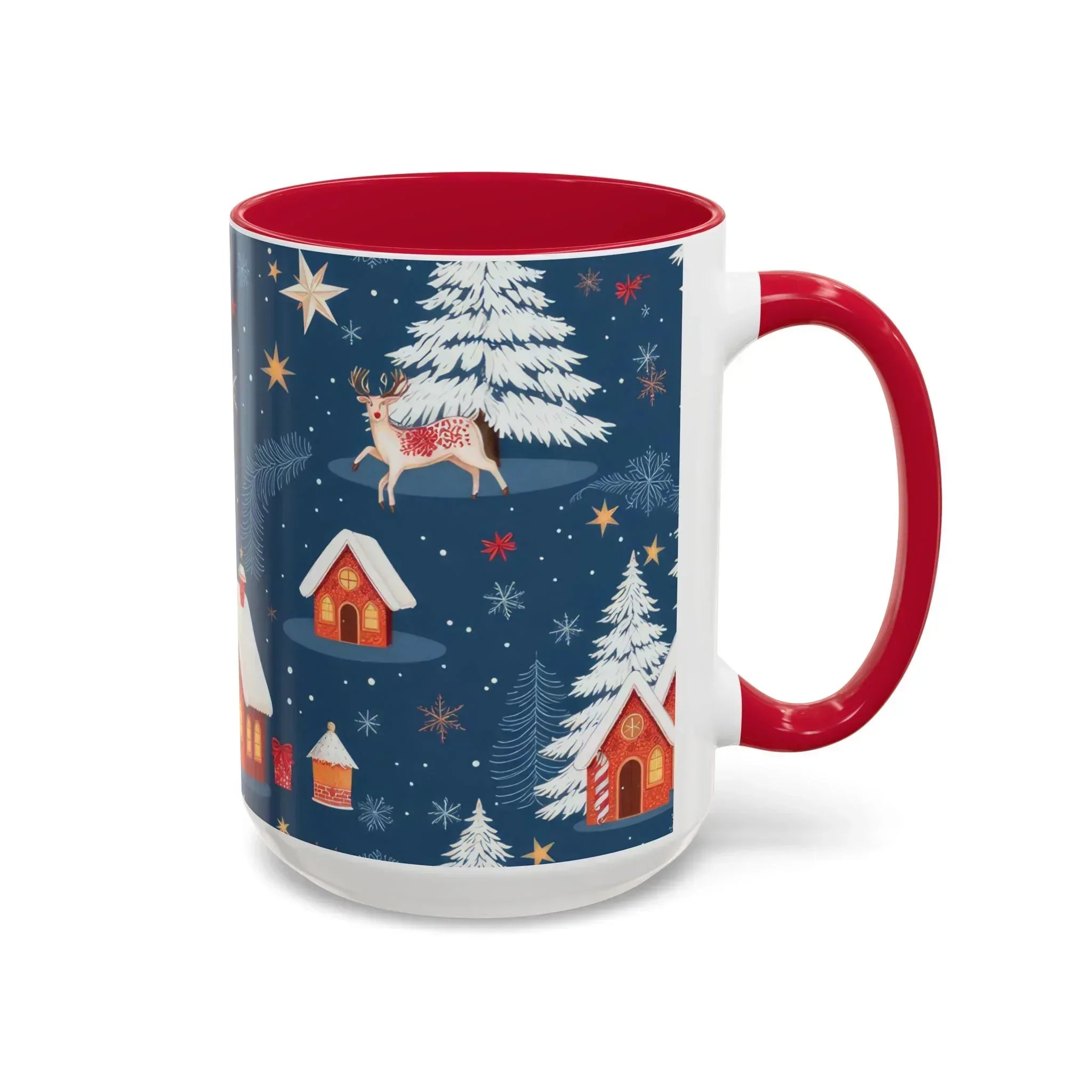 Dark Blue Christmas Mug - Colorful Mugs (11oz, 15oz) - KARARMDESIGN