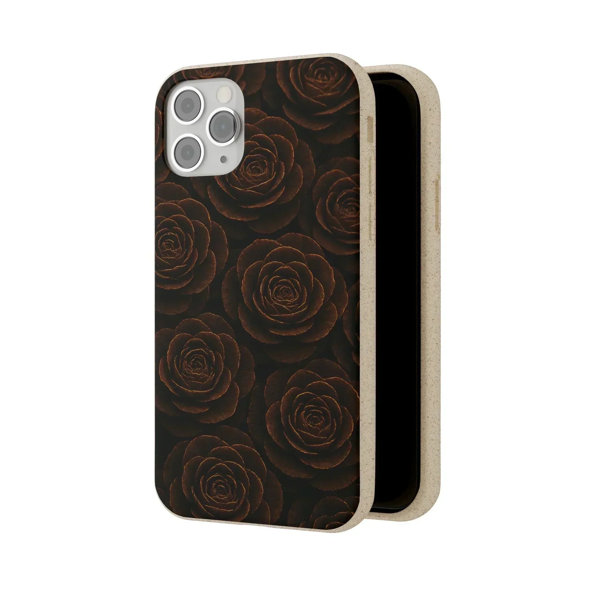 Wooden Roses Phone Case for iPhone 11-16 and Samsung Galaxy S20-S22 Models - KarArmDesign