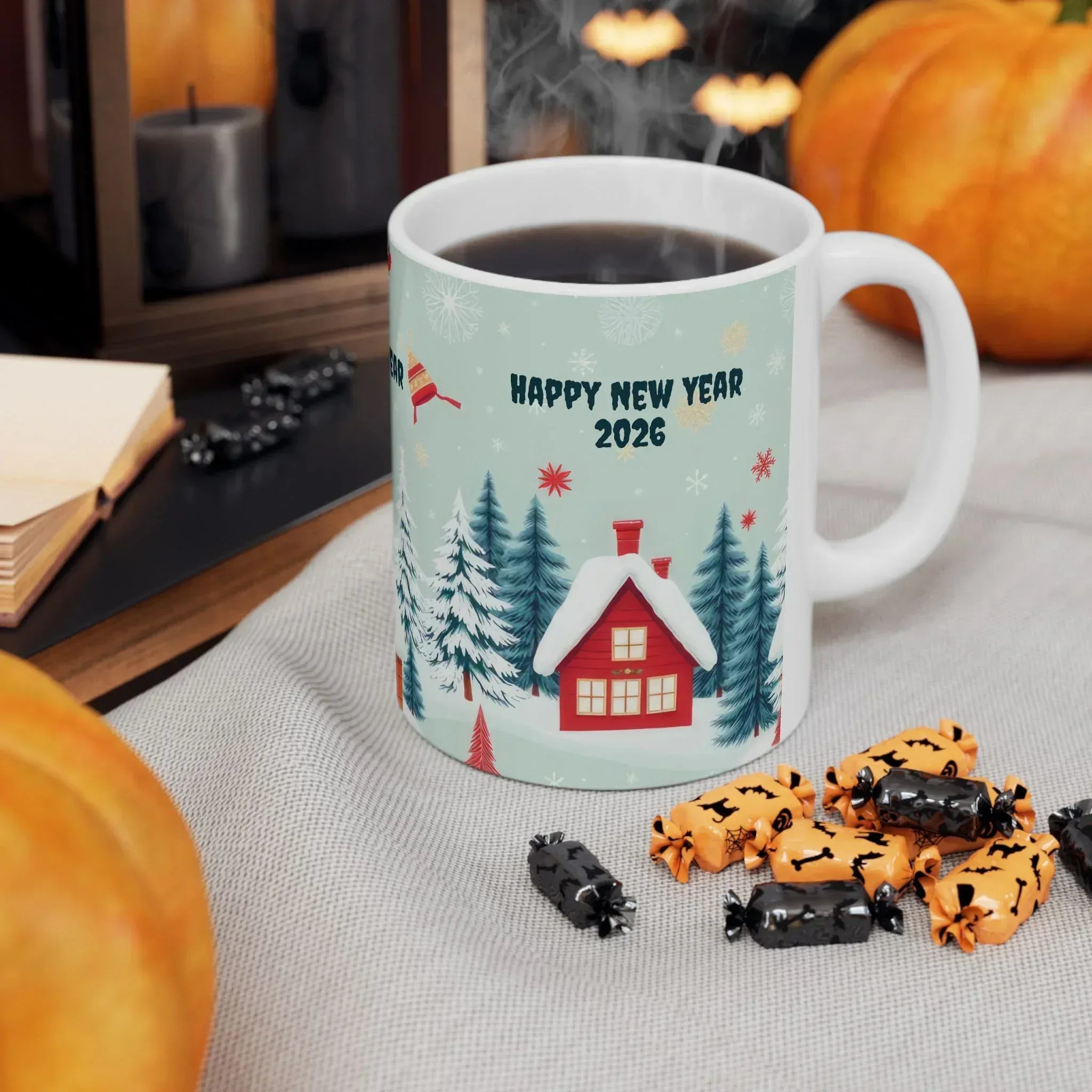 New Year Vibes Ceramic Mug, (11oz, 15oz) - KARARMDESIGN