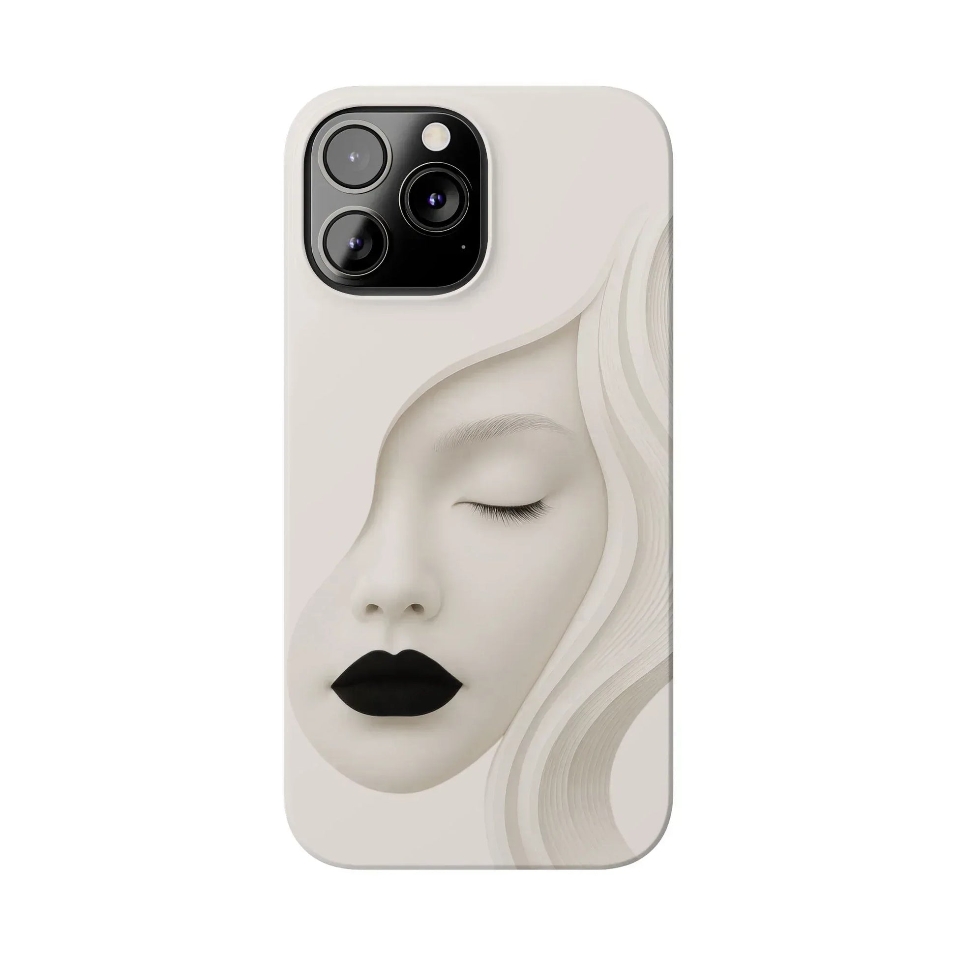 Minimalist Face Phone Case for iPhone 11-17 - KARARMDESIGN