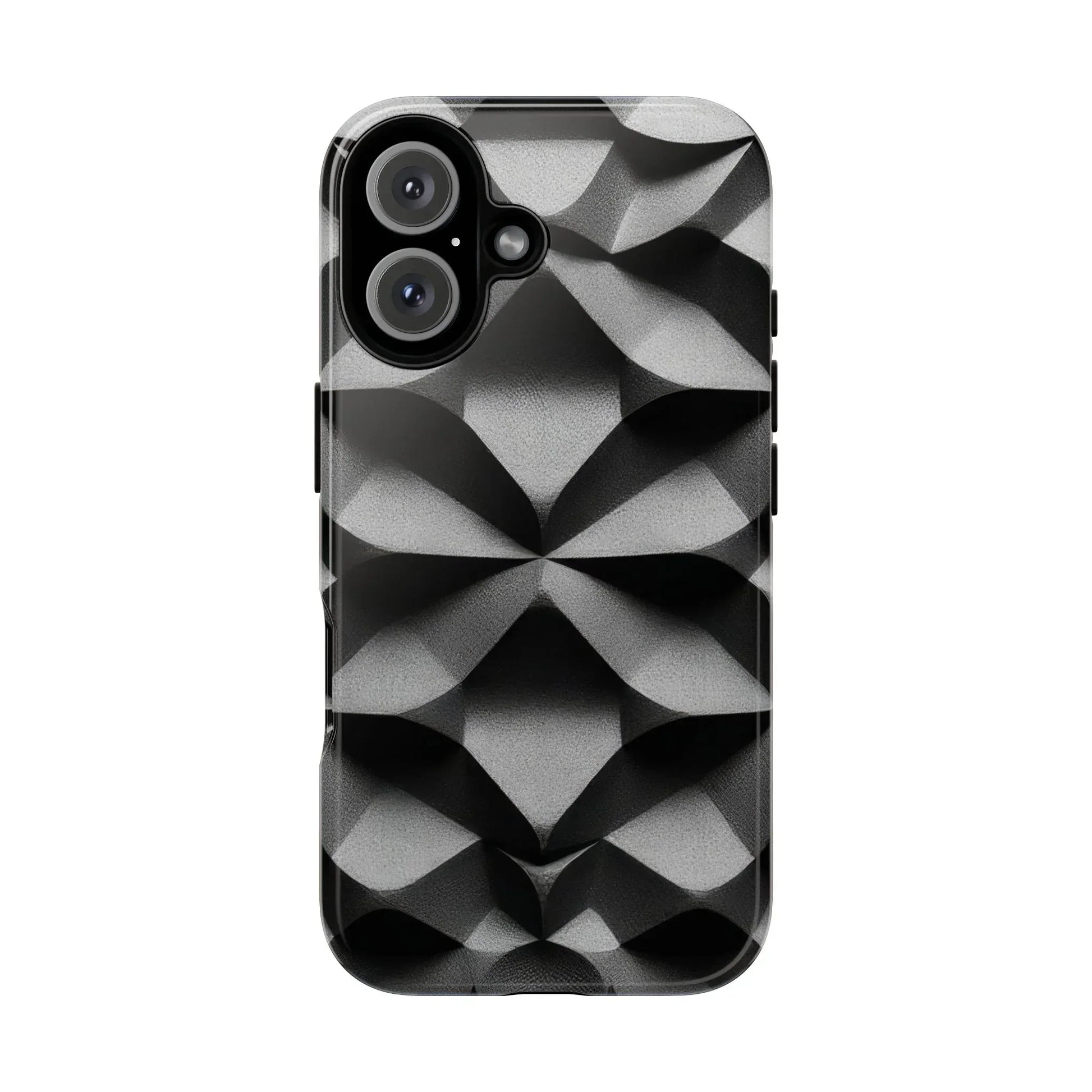 3D Geometric Phone Case for iPhone 8–17 - KARARMDESIGN