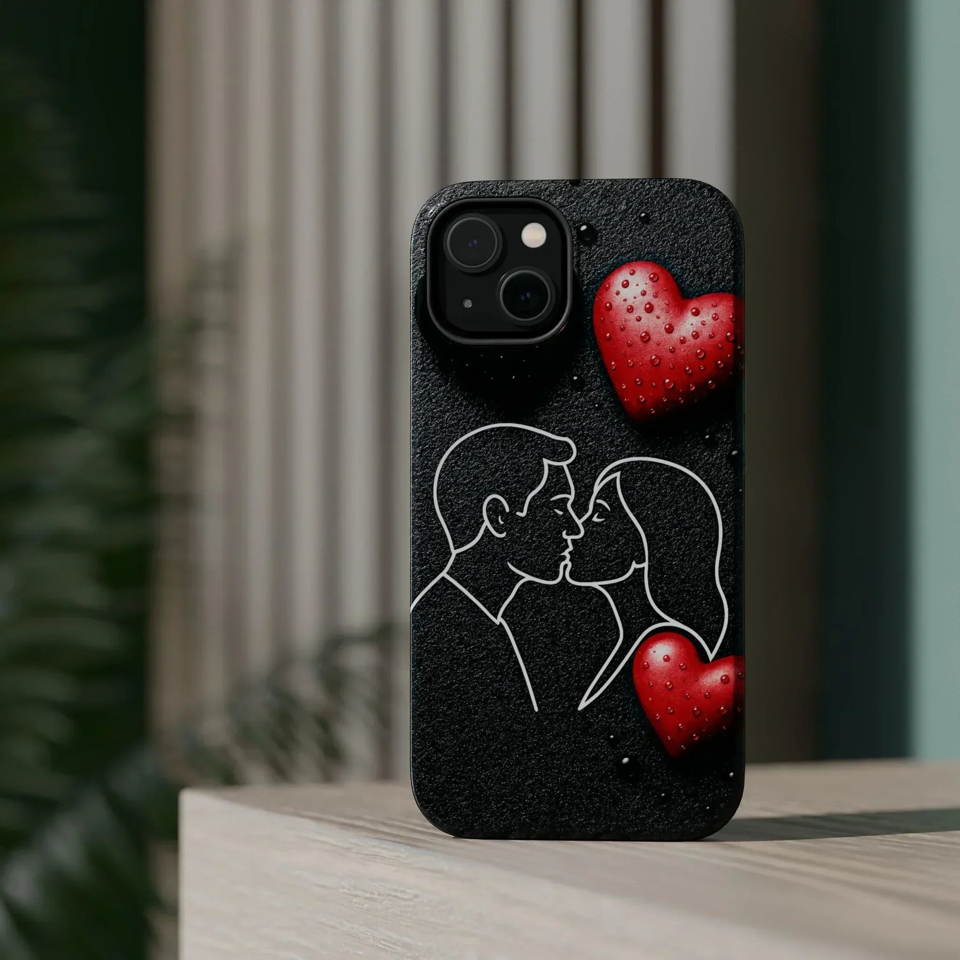 Midnight Kiss Phone Case for iPhone 13-16 Models - KarArmDesign