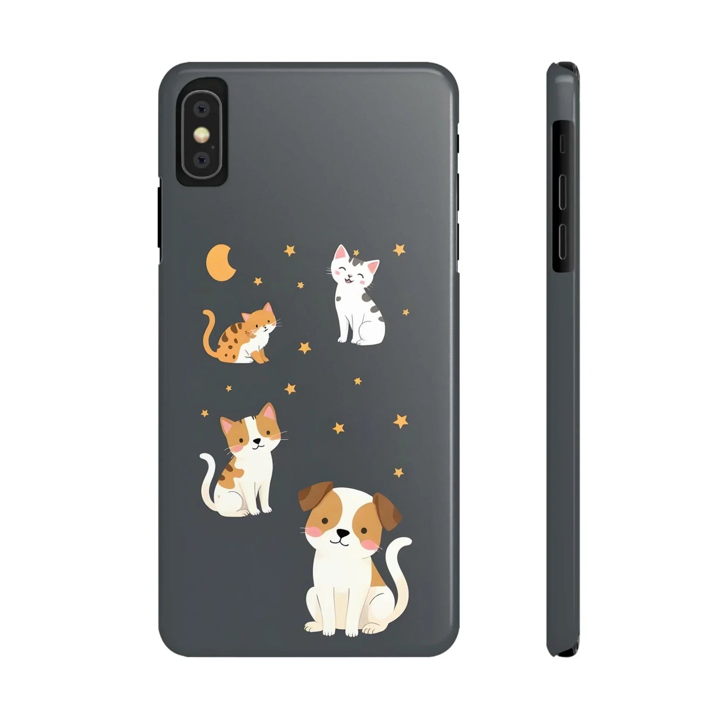Cute Cat and Dog Phone Case for iPhone 7-16 Models - KarArmDesign