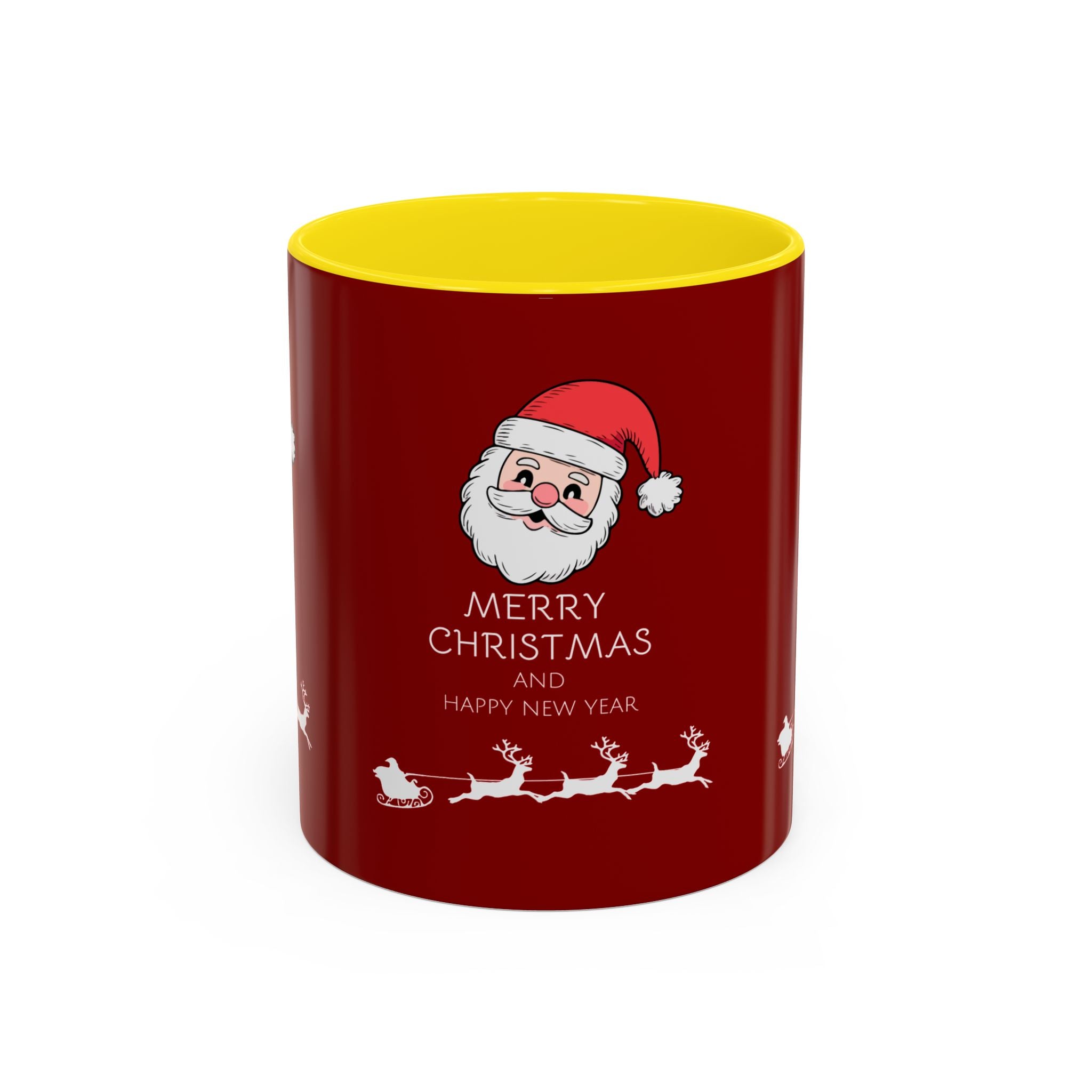 Season’s Smile – Christmas and New Year Accent Coffee Mug (11, 15oz)