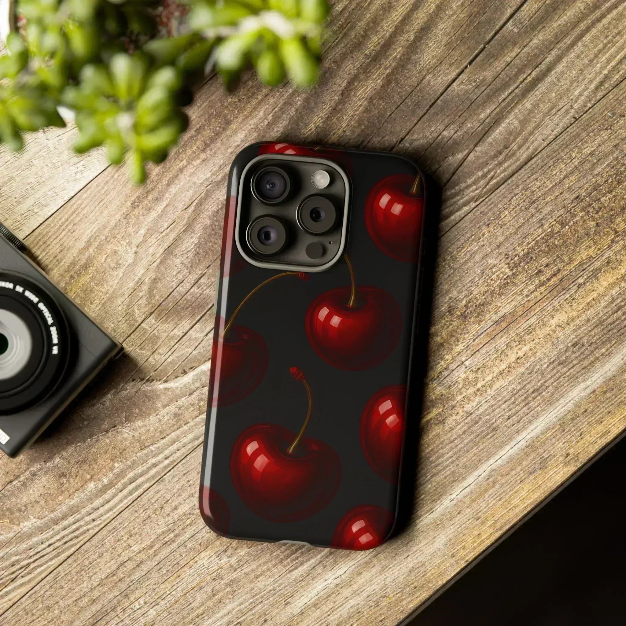 Cherry Phone Case for iPhone X-16 and Galaxy S20-S25 - KARARMDESIGN