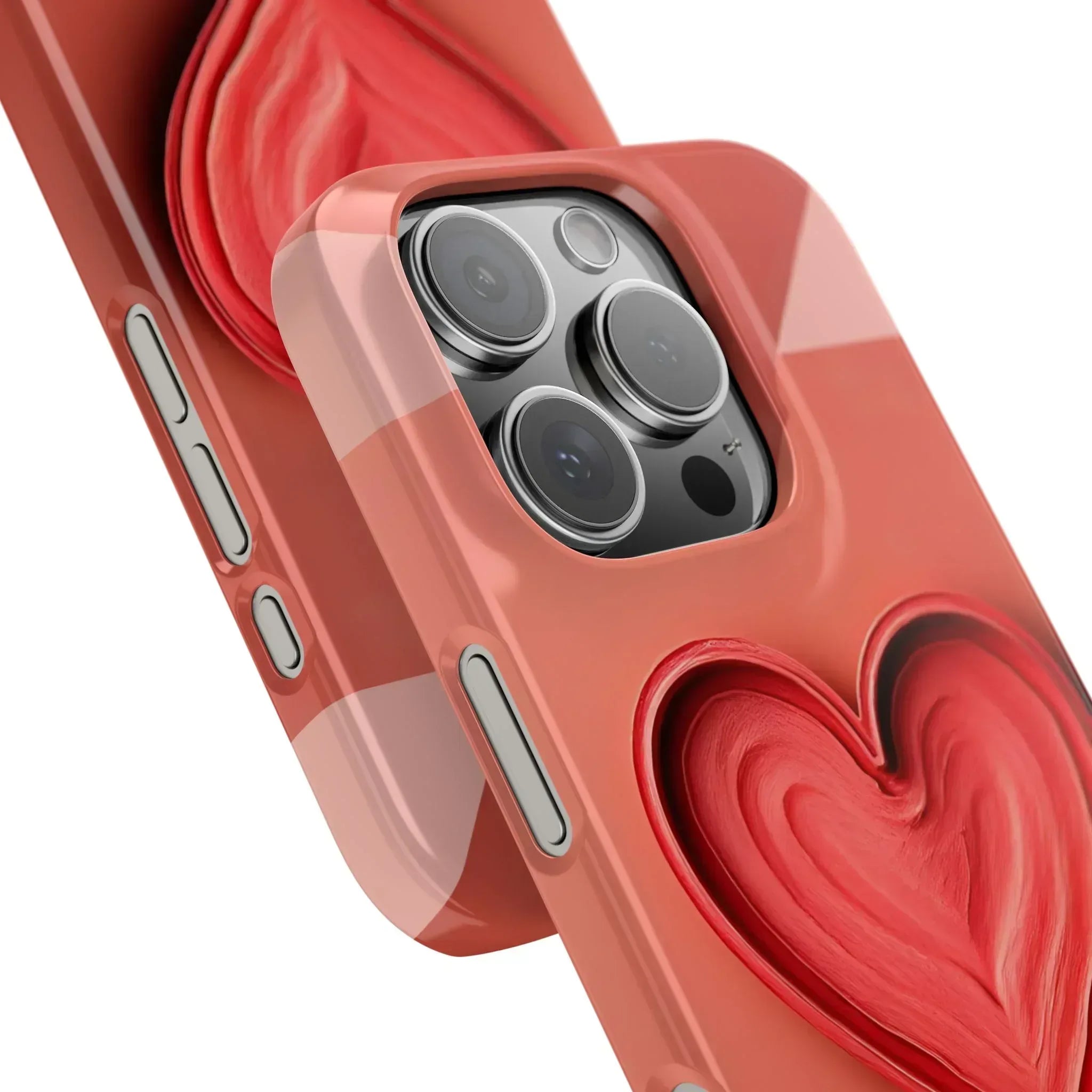 Heart Design Phone Case for iPhone 11-17 - KARARMDESIGN