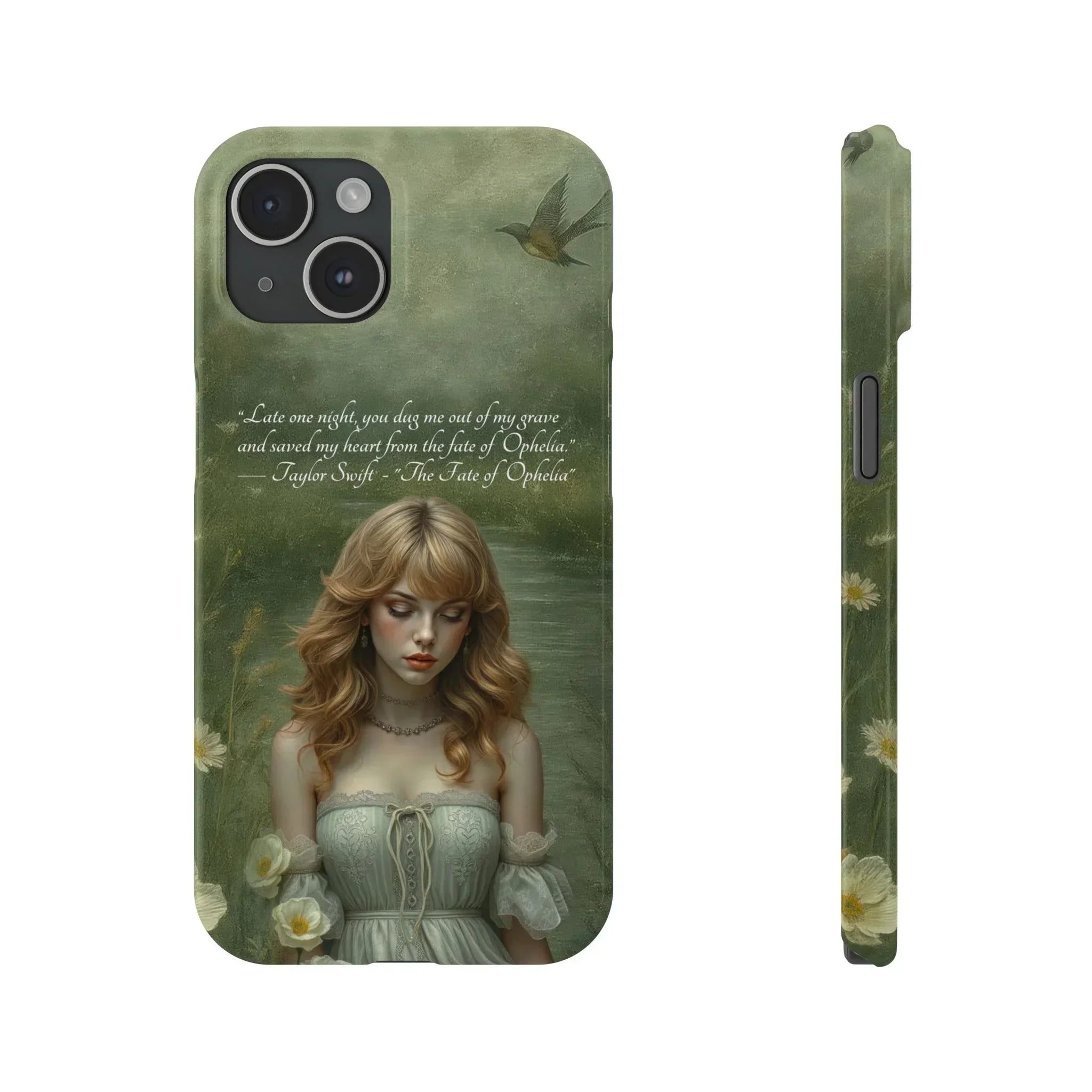 "Melancholic Ophelia" Phone Case for iPhone 11-17 Models - KARARMDESIGN