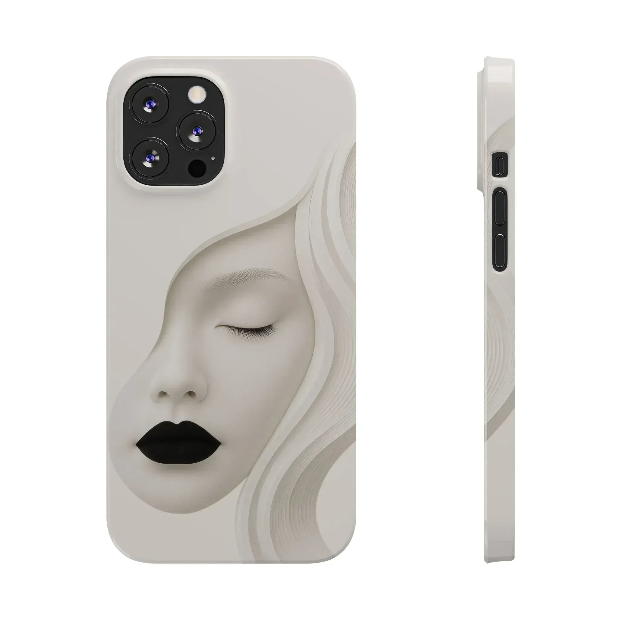 Minimalist Face Phone Case for iPhone 11-17 - KARARMDESIGN