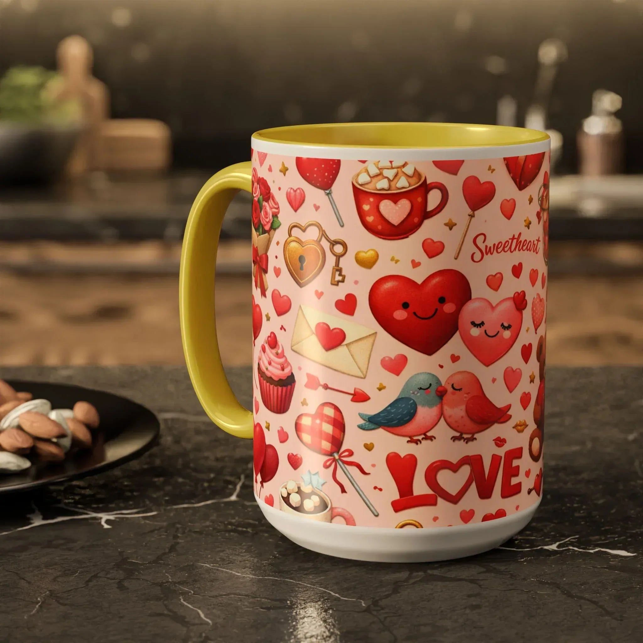 Sweetheart Love Mug - Colorful Mugs (11oz, 15oz) - KARARMDESIGN