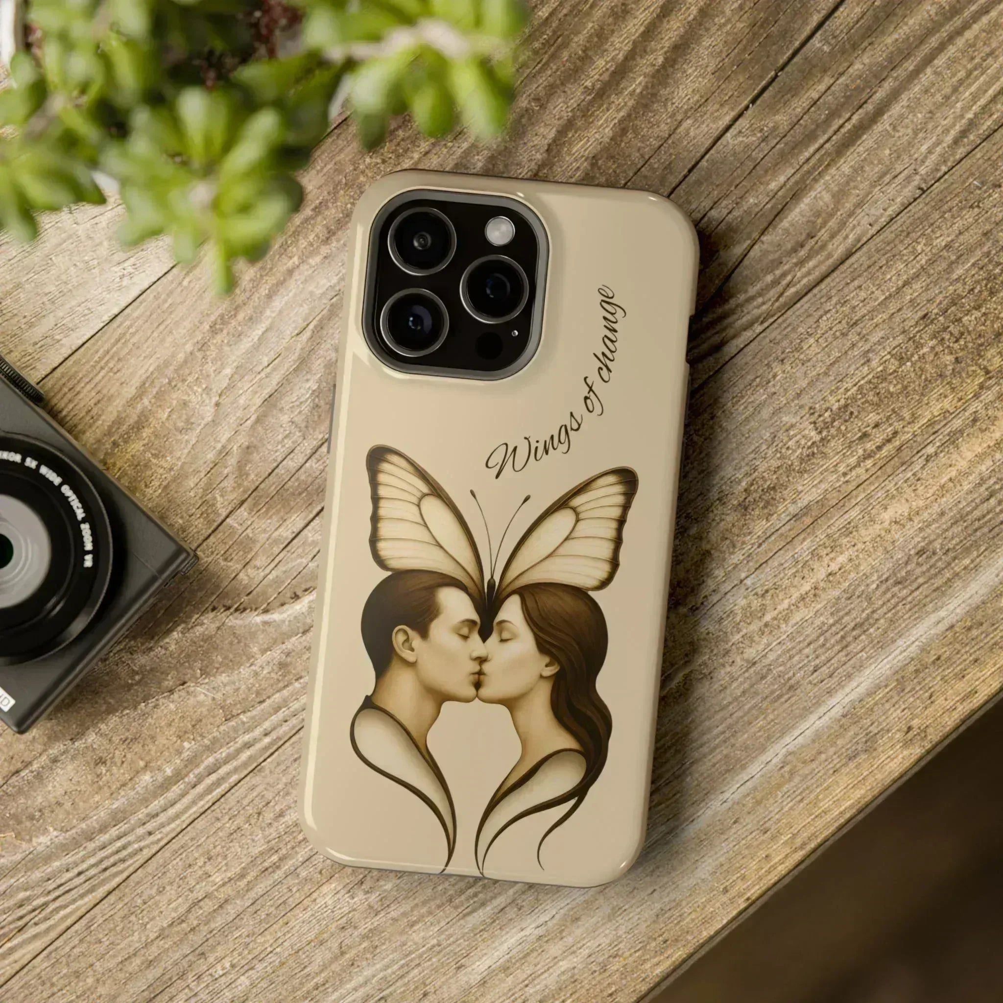 Romantic Butterfly Couple Phone Case for iPhone 12-16 and Galaxy S21-S22 - KARARMDESIGN