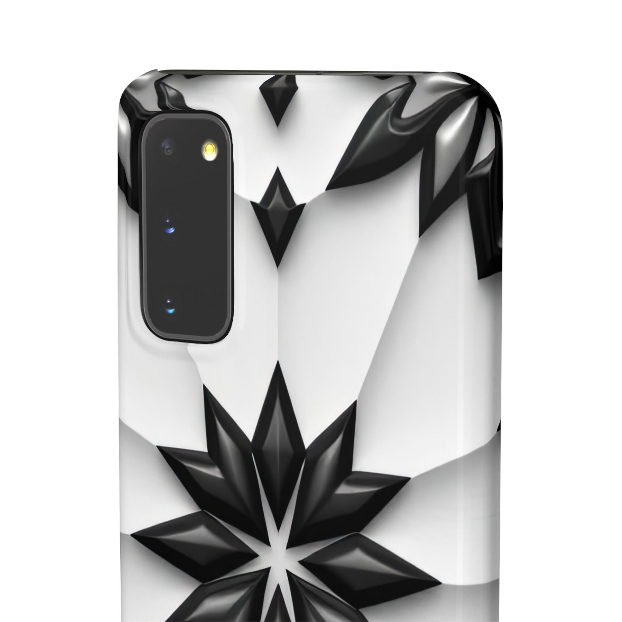 Black & White Geometric Snap Case for iPhone & Samsung Galaxy