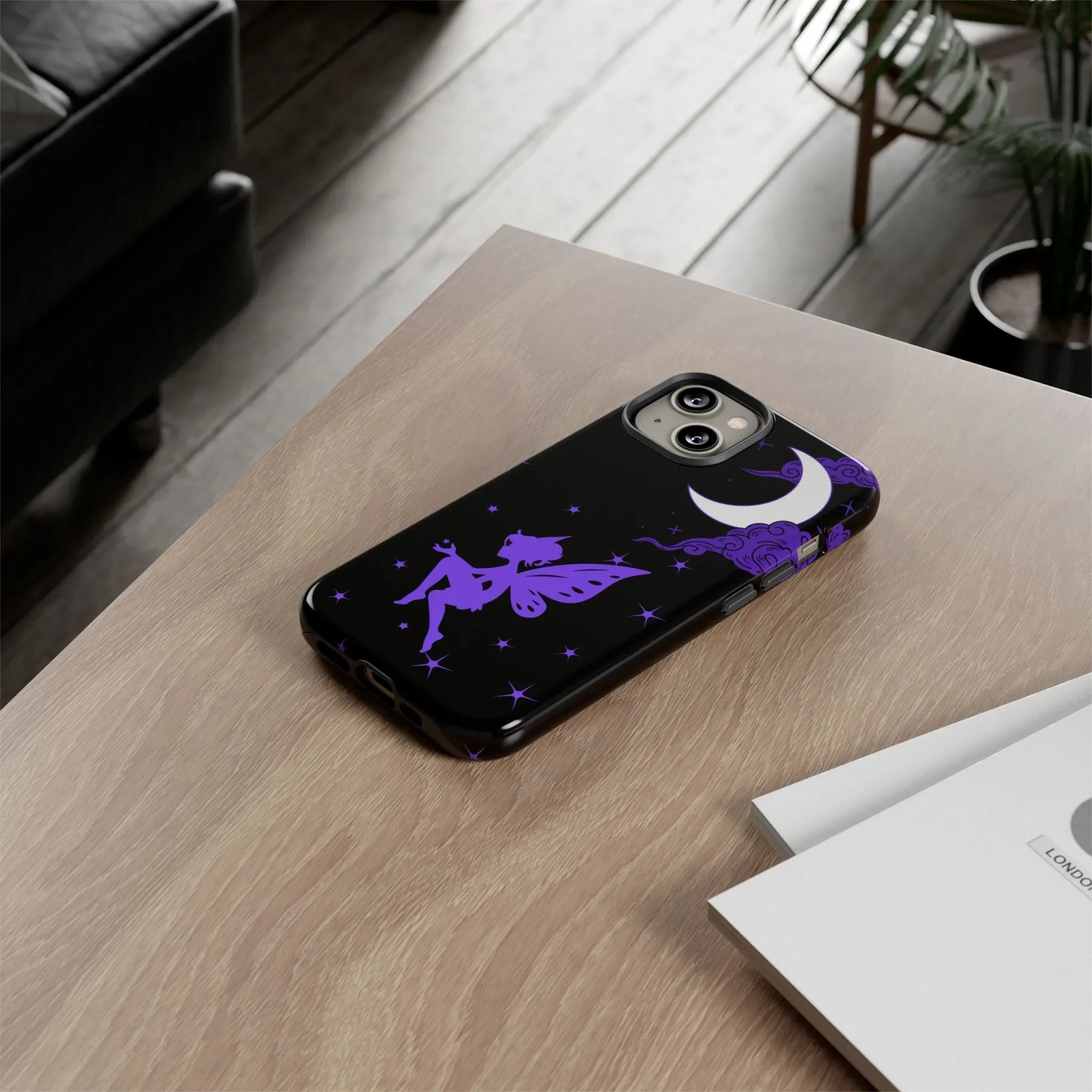 Moonlit Fairy Phone Case for iPhone 8-16 and Galaxy S10-S23 - KARARMDESIGN