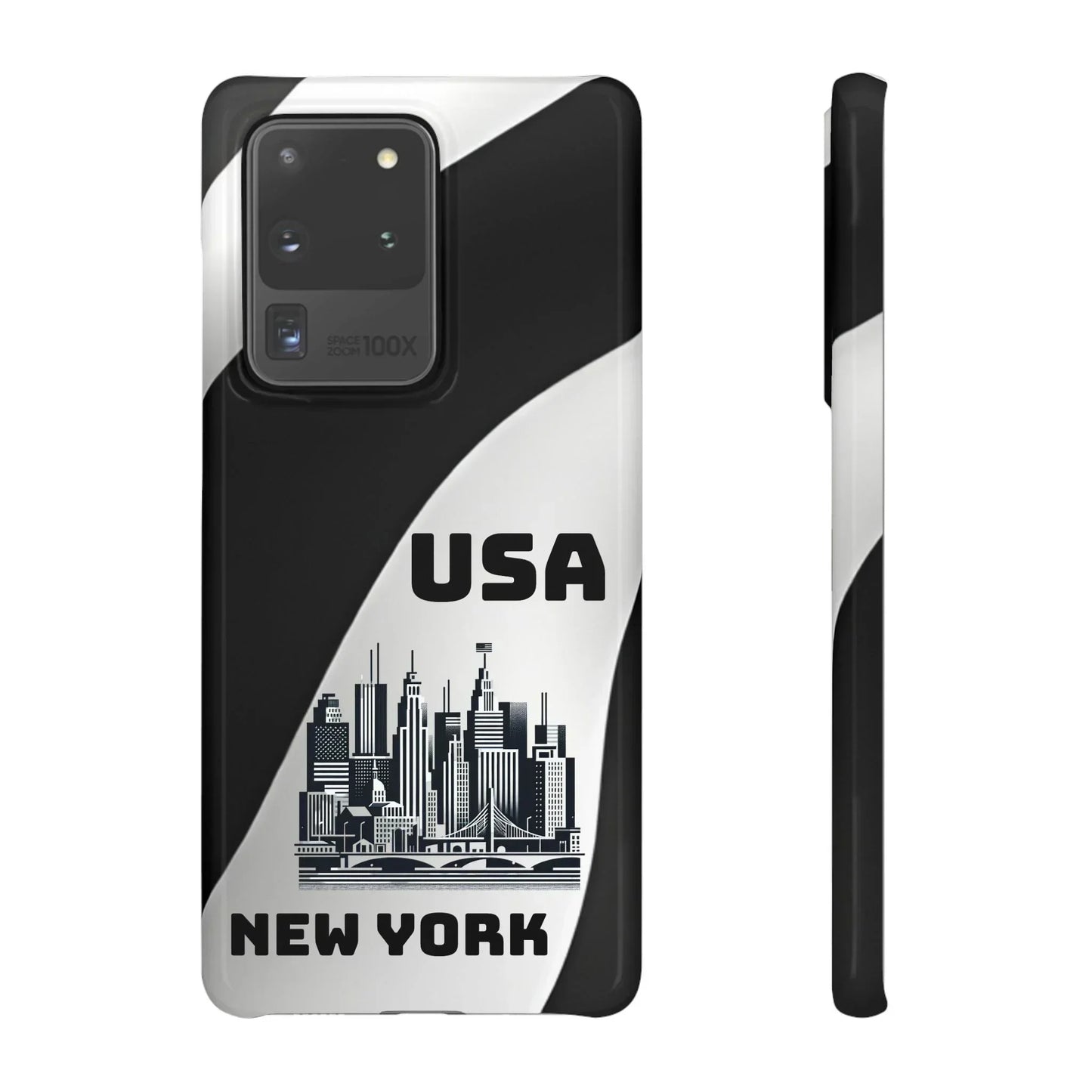 Monochrome New York City Skyline Phone Case for iPhone, Galaxy & Pixel - KarArmDesign