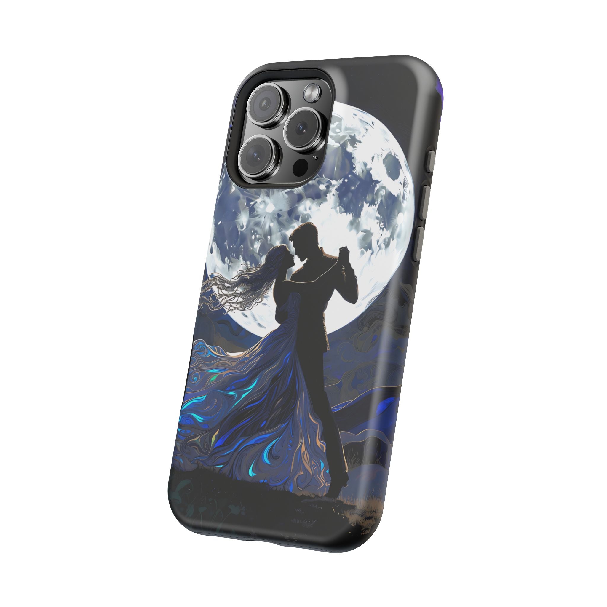 Romantic Moonlight Dance Magnetic Phone Case – iPhone 15–17 & Samsung Galaxy S26