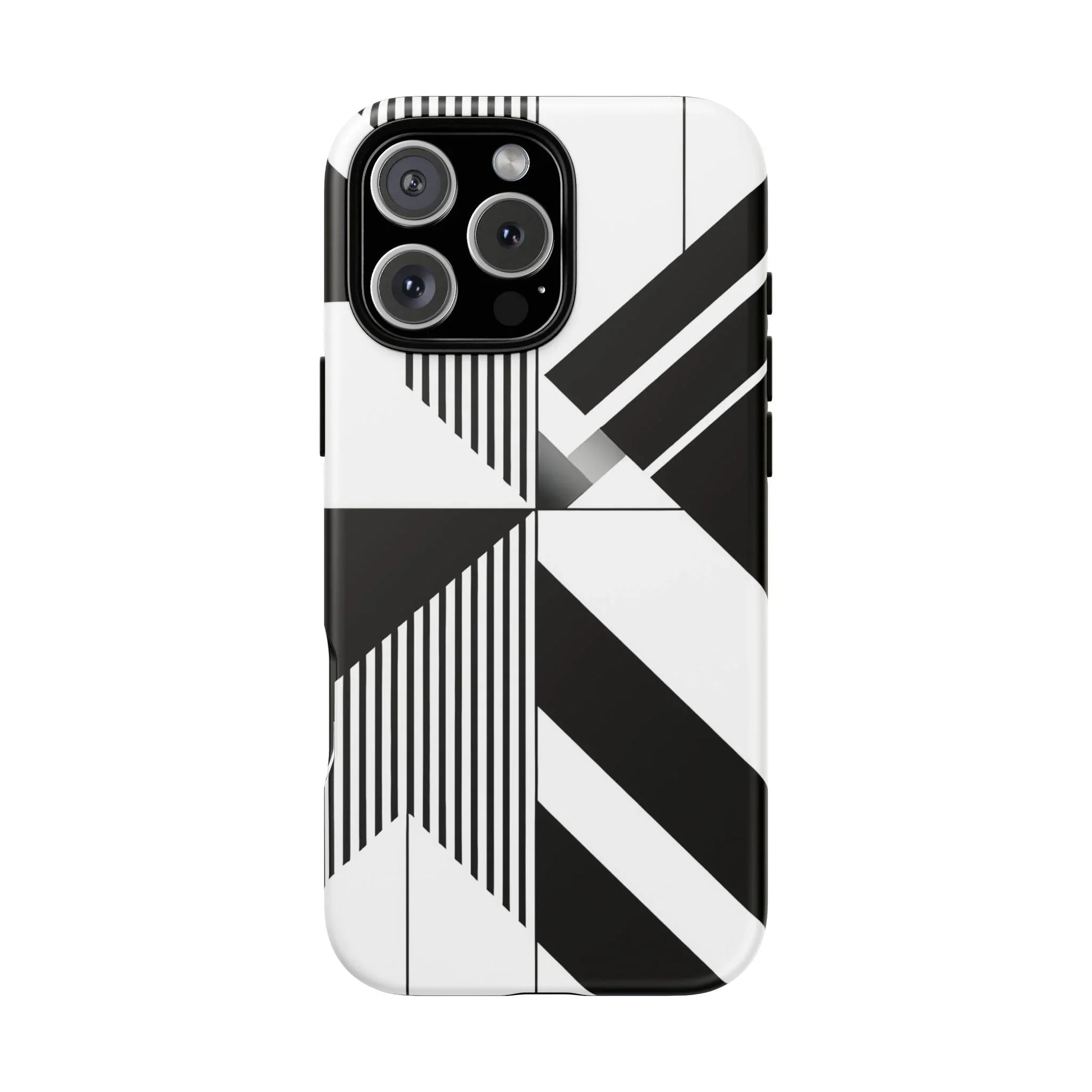 Monochrome Tough Phone Case for iPhone 11-16 and Galaxy S20–S25 - KARARMDESIGN