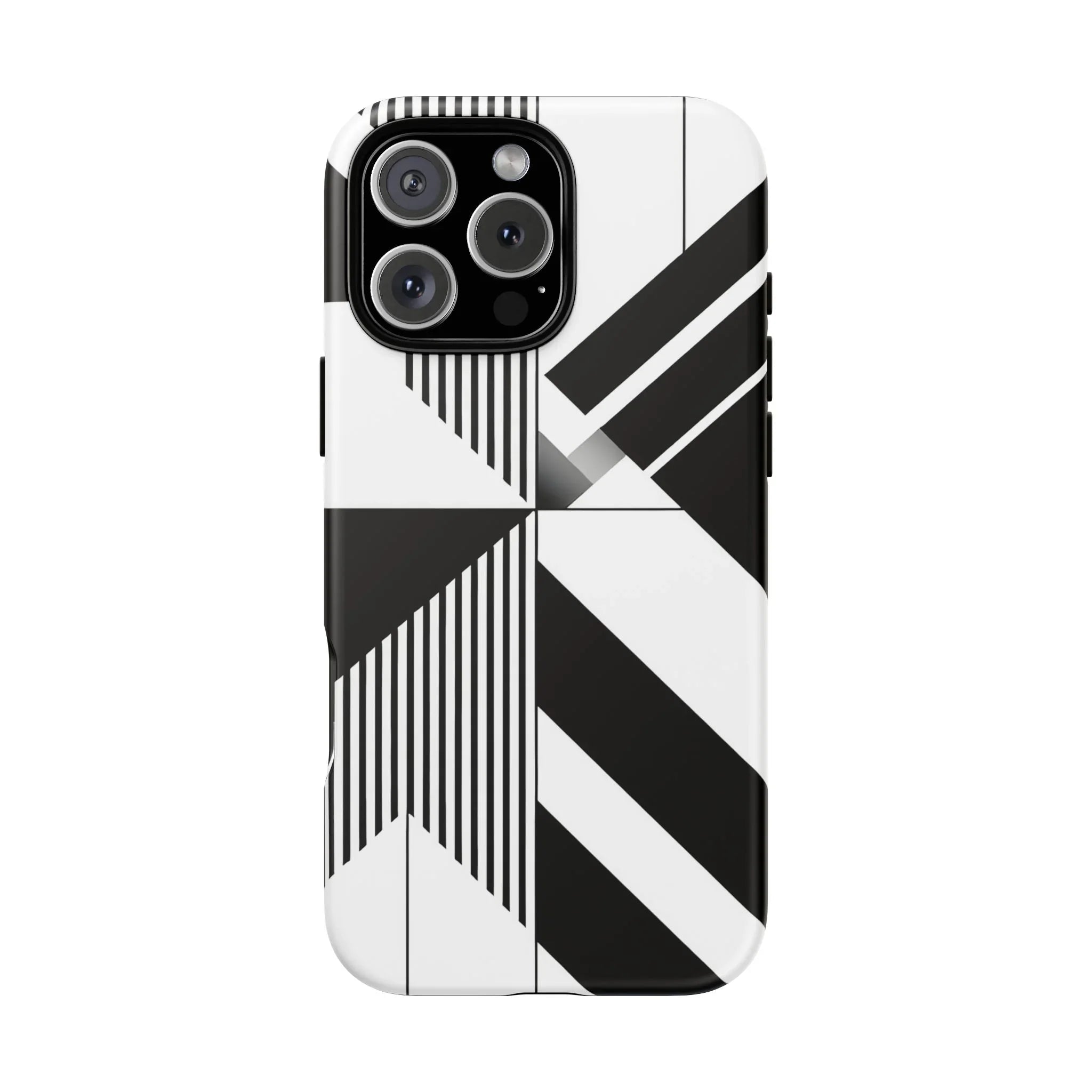 Monochrome Tough Phone Case for iPhone 11-16 and Galaxy S20–S25 - KARARMDESIGN
