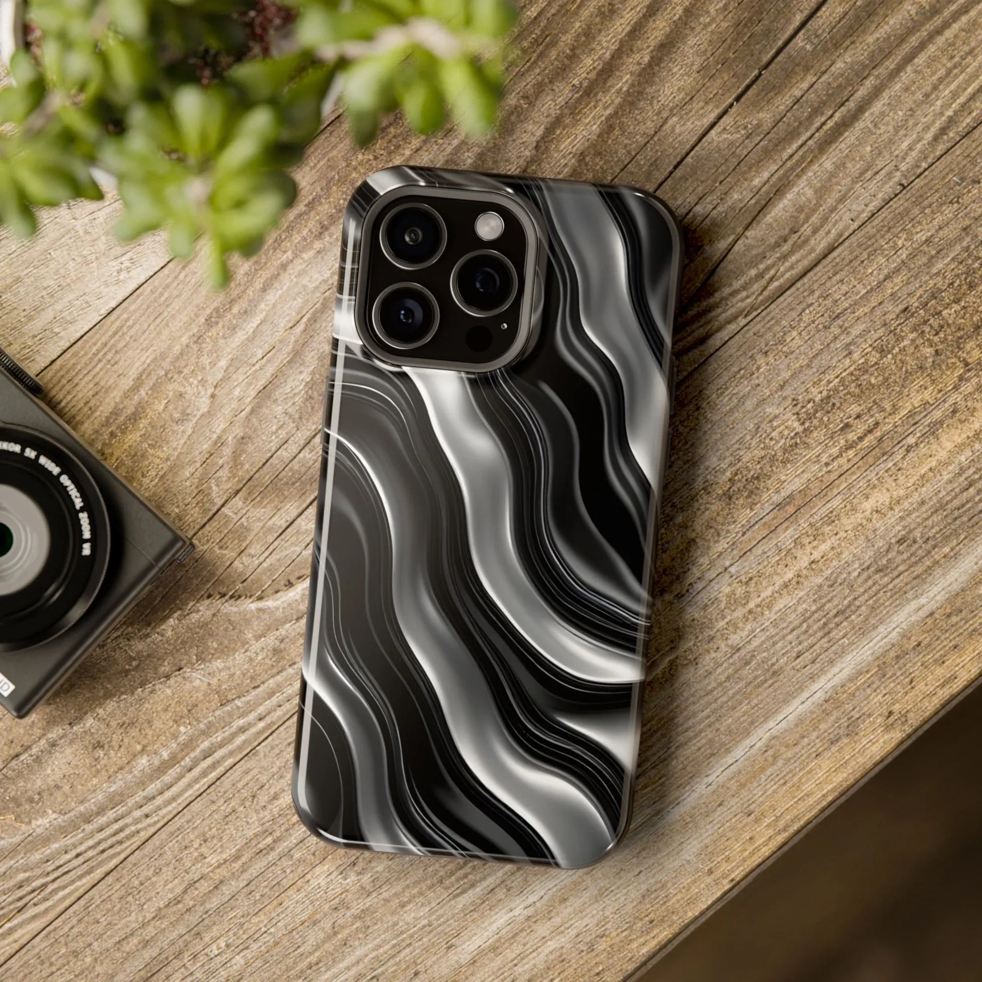 Wavy Illusion Marble Phone Case for iPhone 13-17 - KARARMDESIGN