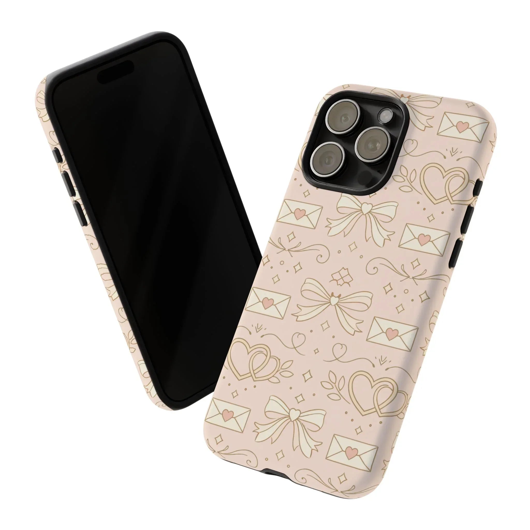 Sweet Romance Tough Phone Case for iPhone 11–17 & Galaxy S10–S25 - KARARMDESIGN