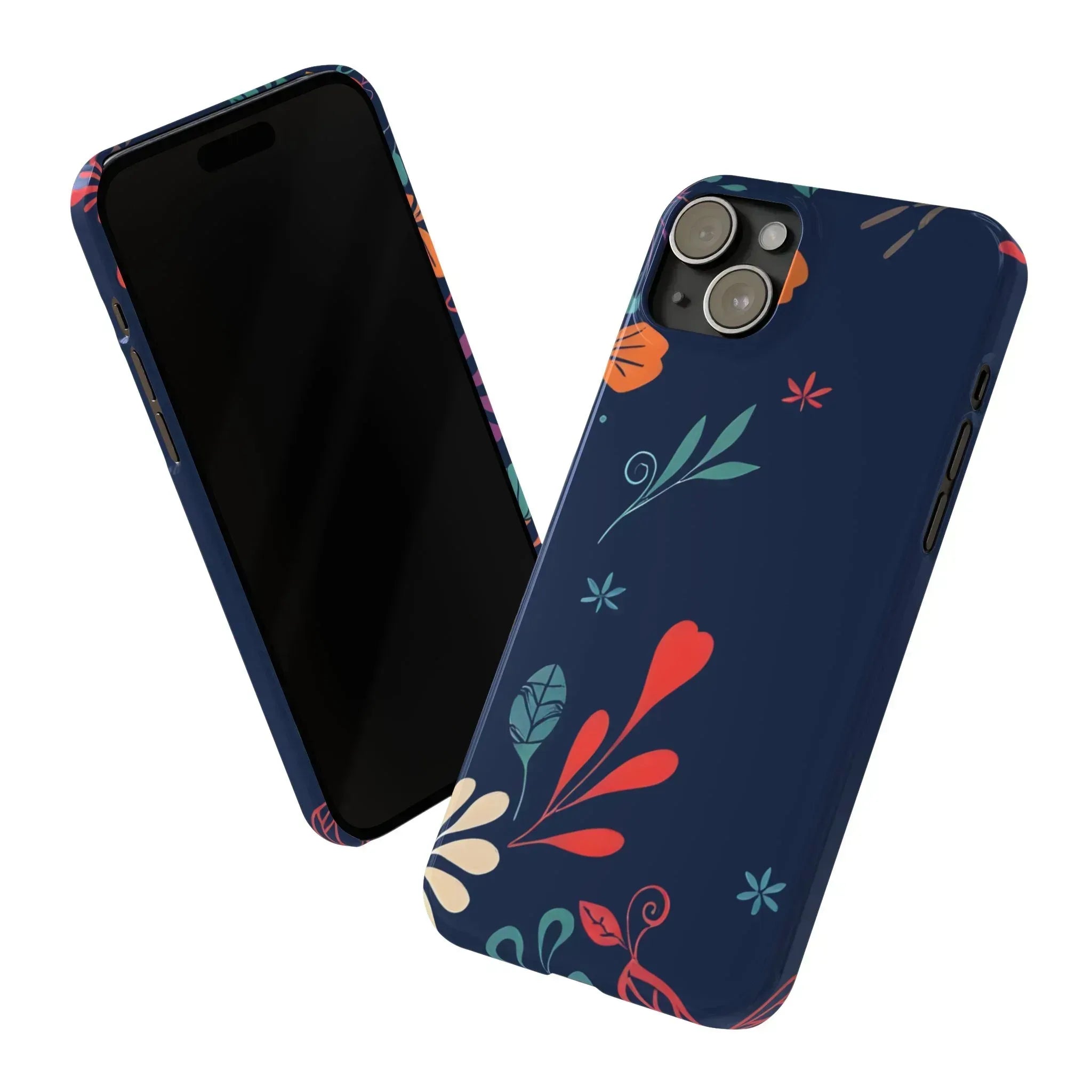 Nightshade Blossoms Phone Case for iPhone 11-17 - KARARMDESIGN