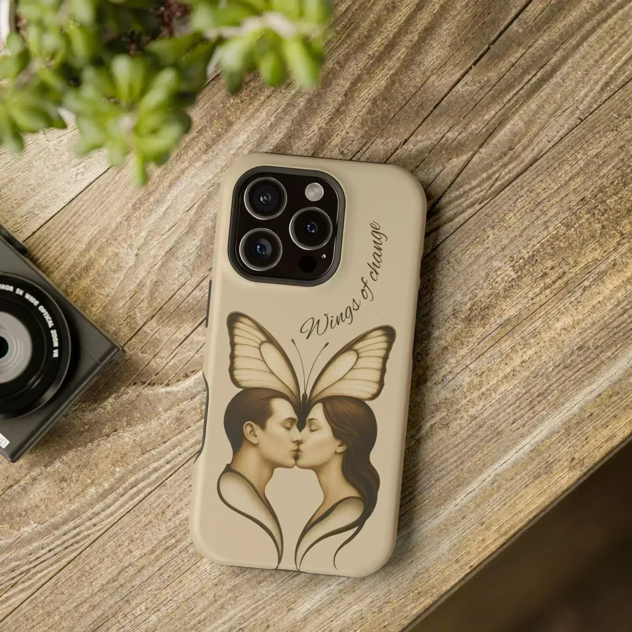 Romantic Butterfly Couple Phone Case for iPhone 12-16 and Galaxy S21-S22 - KARARMDESIGN