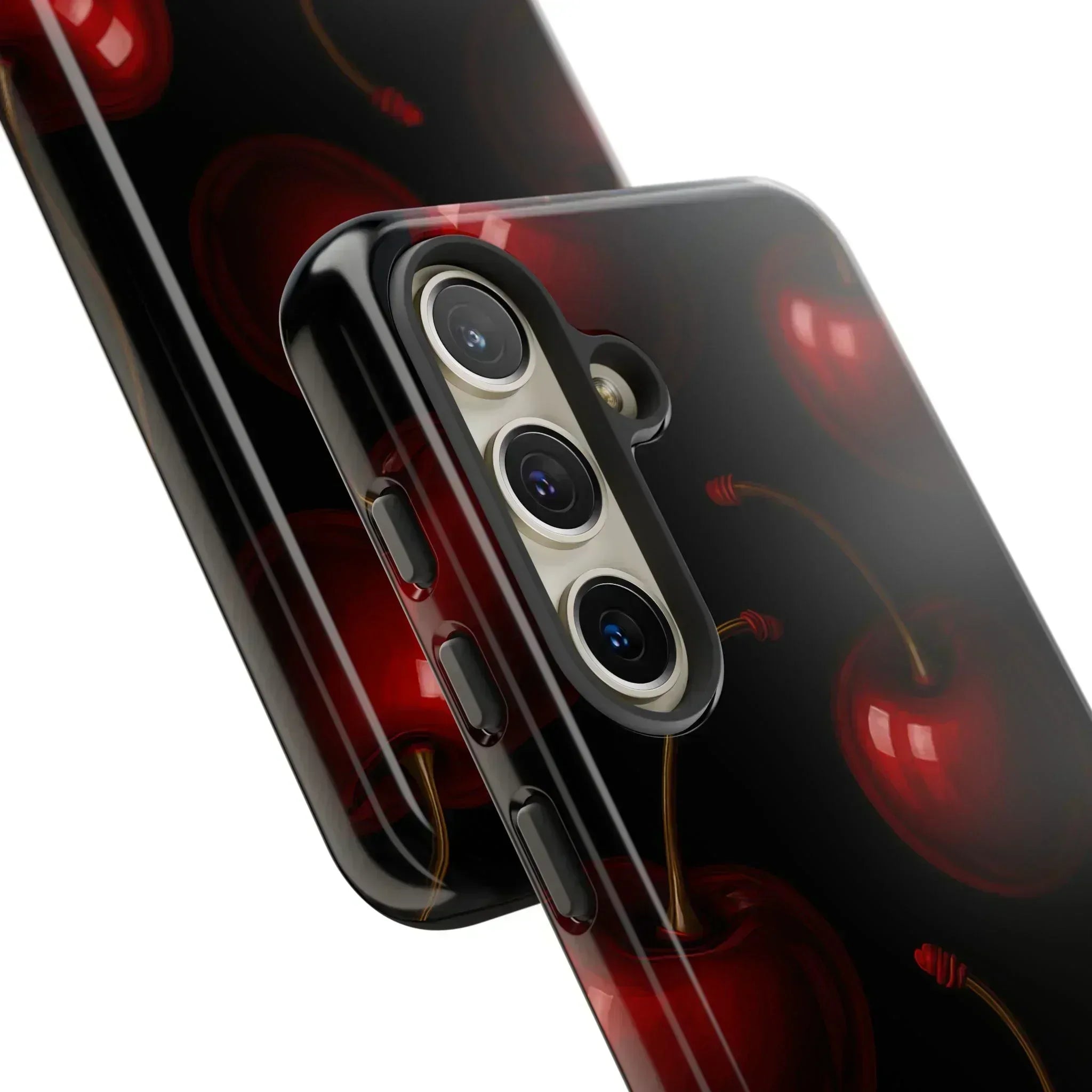 Cherry Phone Case for iPhone X-16 and Galaxy S20-S25 - KARARMDESIGN