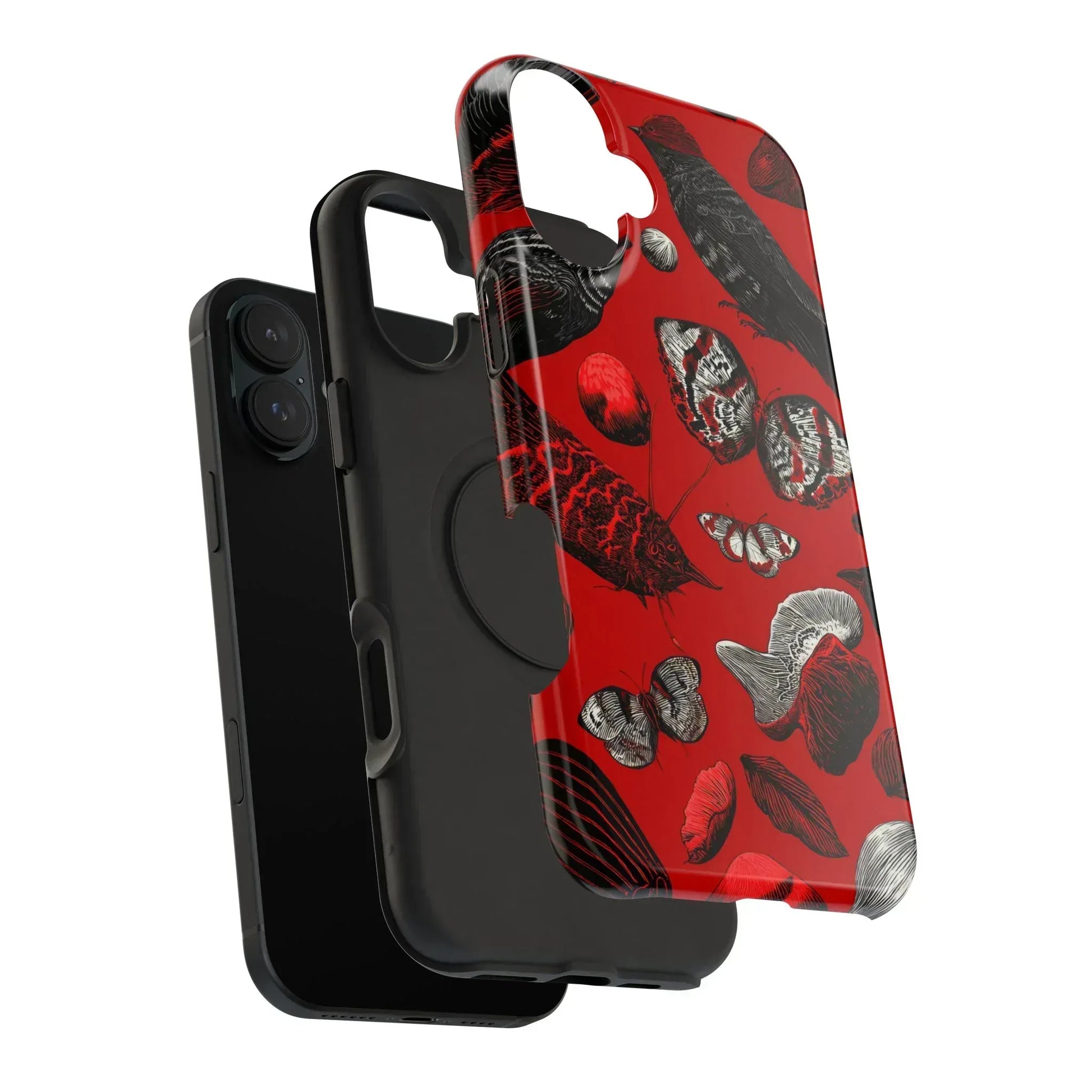 Crimson Wilderness Phone Case for iPhone 11-17 - KARARMDESIGN