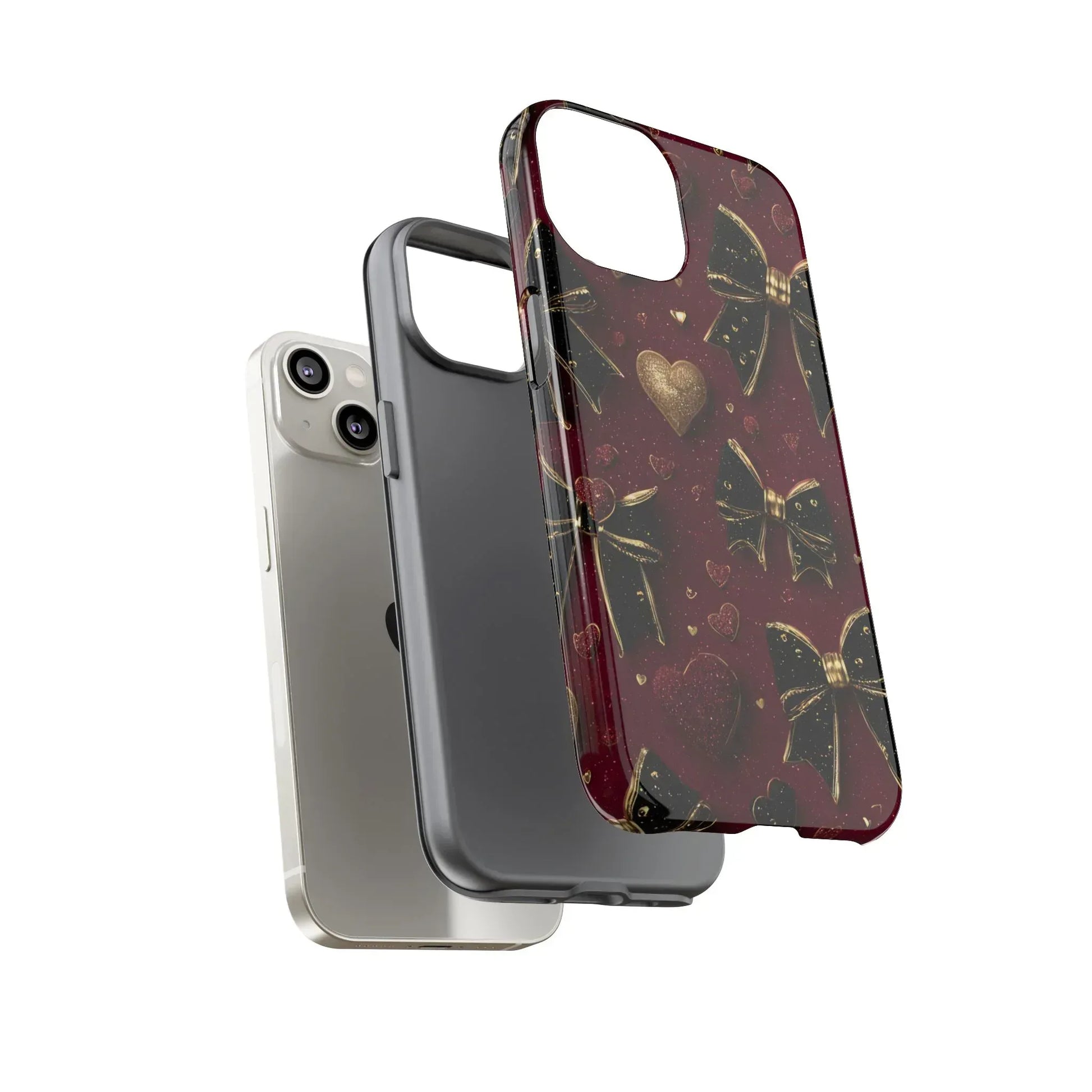 Velvet Valentine Charm Phone Case for iPhone 11-17 and Galaxy S10-S25 - KARARMDESIGN