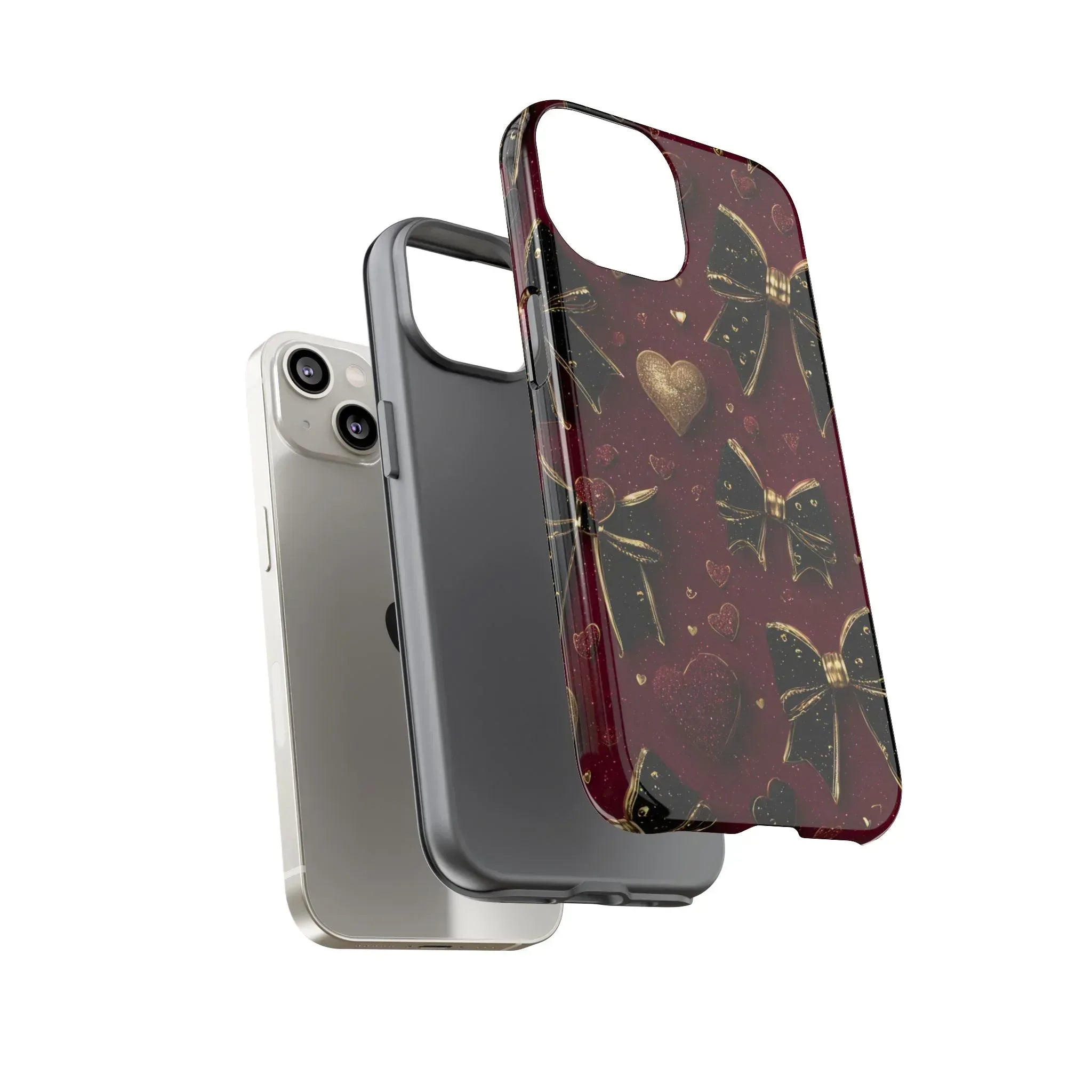 Velvet Valentine Charm Phone Case for iPhone 11-17 and Galaxy S10-S25 - KARARMDESIGN
