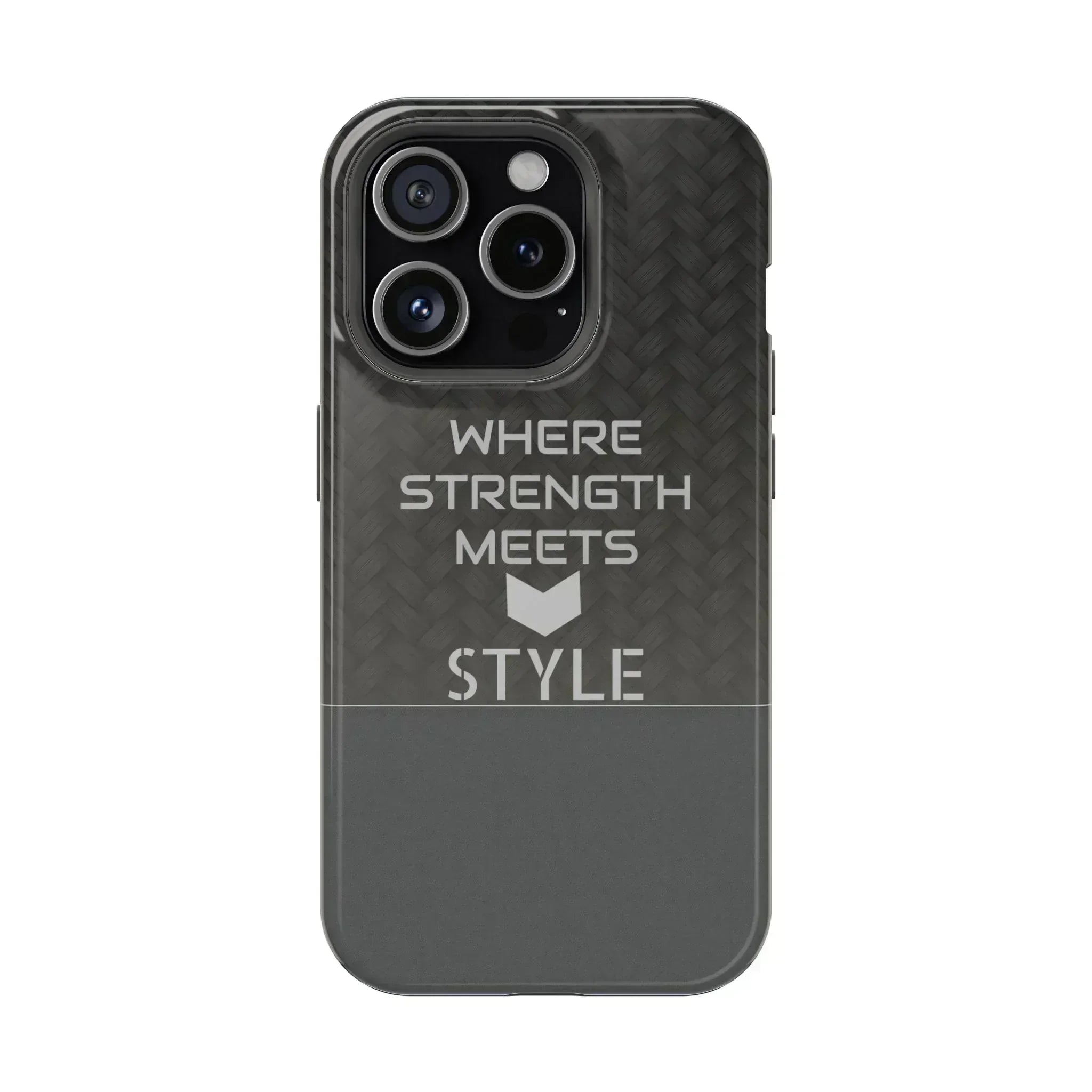 Gray Carbon Phone Case for iPhone 12-16 and Galaxy S21-S22 - KARARMDESIGN