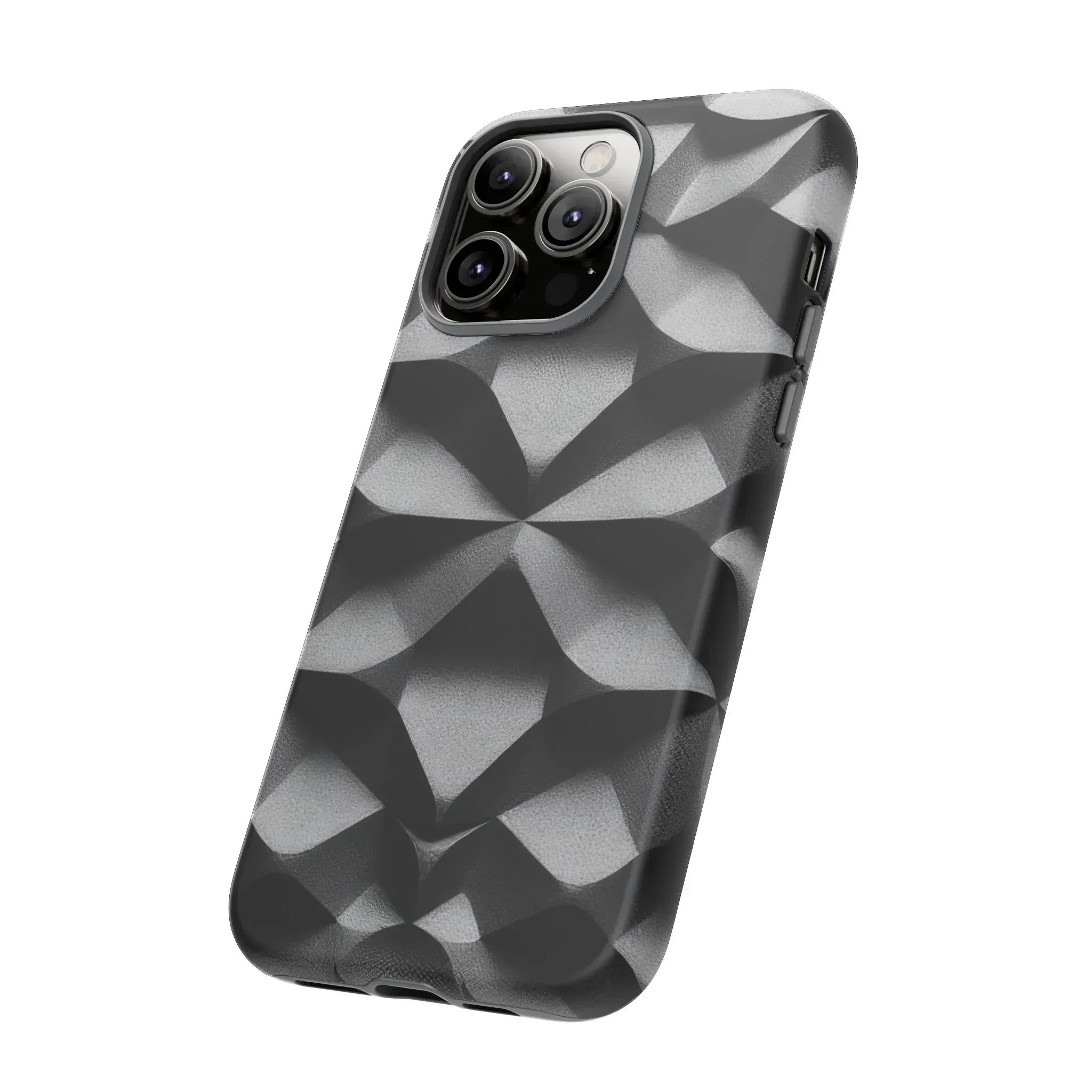 3D Geometric Phone Case for iPhone 8–17 - KARARMDESIGN