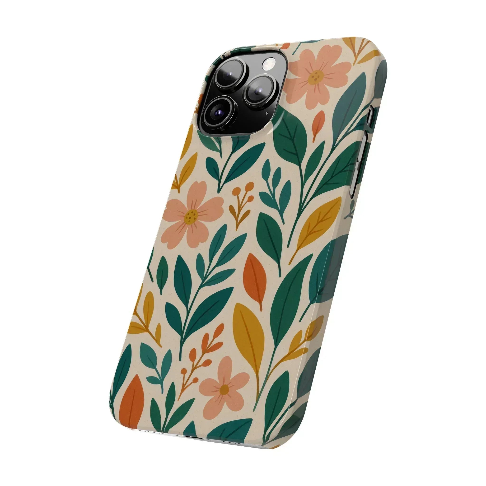 Floral Harmony Phone Case for iPhone 11-16 - KARARMDESIGN