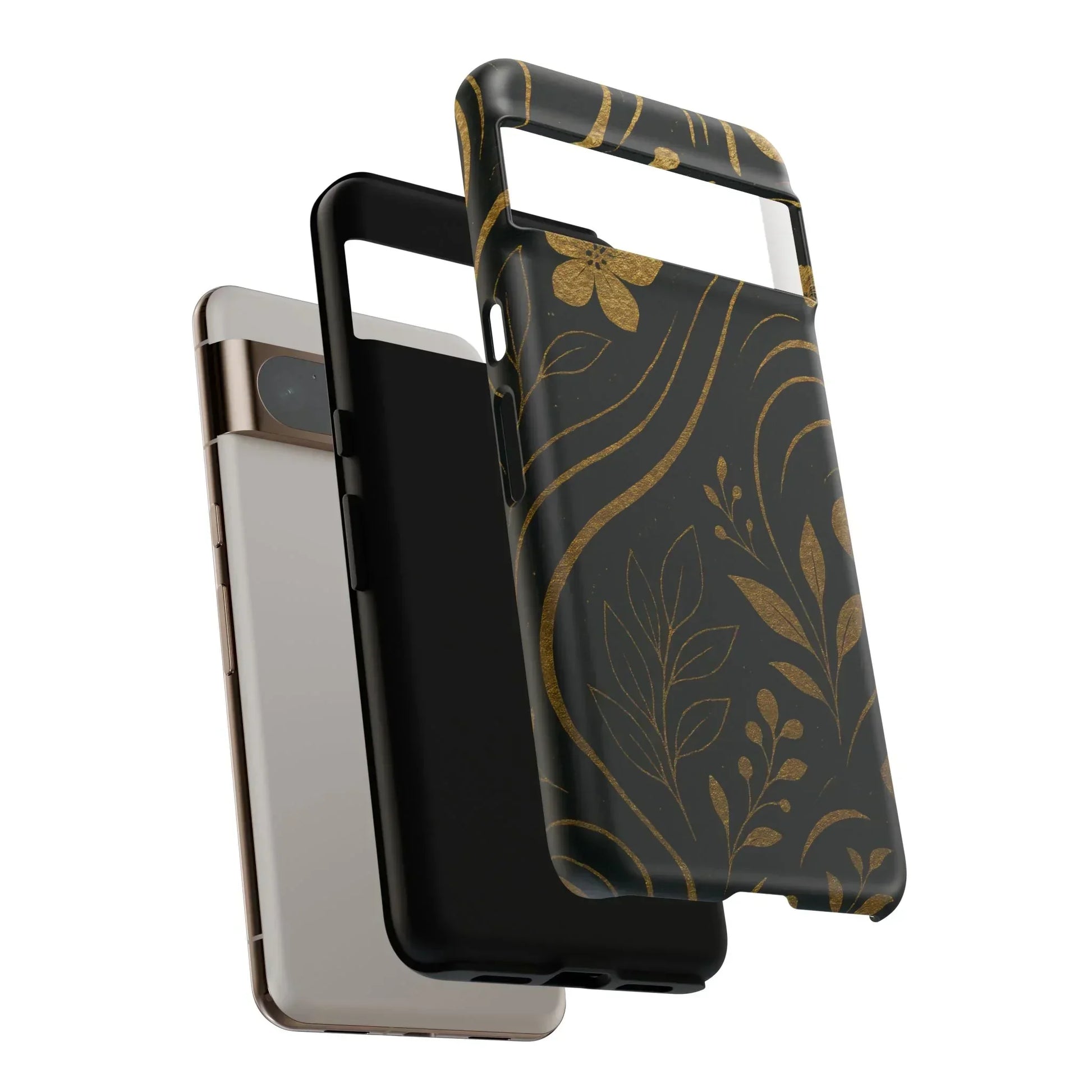 Foil Frenzy Abstract Gold Pattern Phone Case for Samsung Galaxy and Google Pixel - KarArmDesign