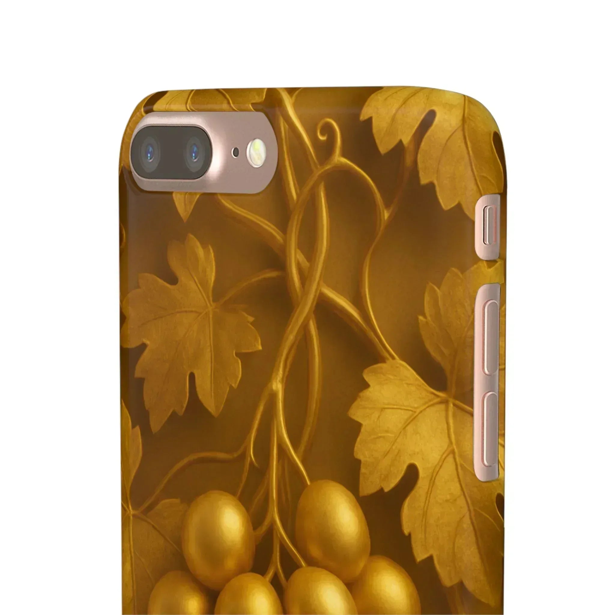 Golden Grapes Phone Case for iPhone 8–16 - KARARMDESIGN