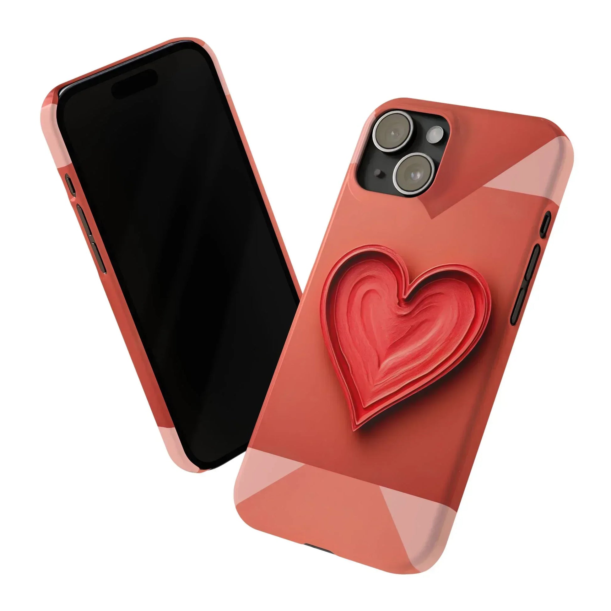 Heart Design Phone Case for iPhone 11-17 - KARARMDESIGN