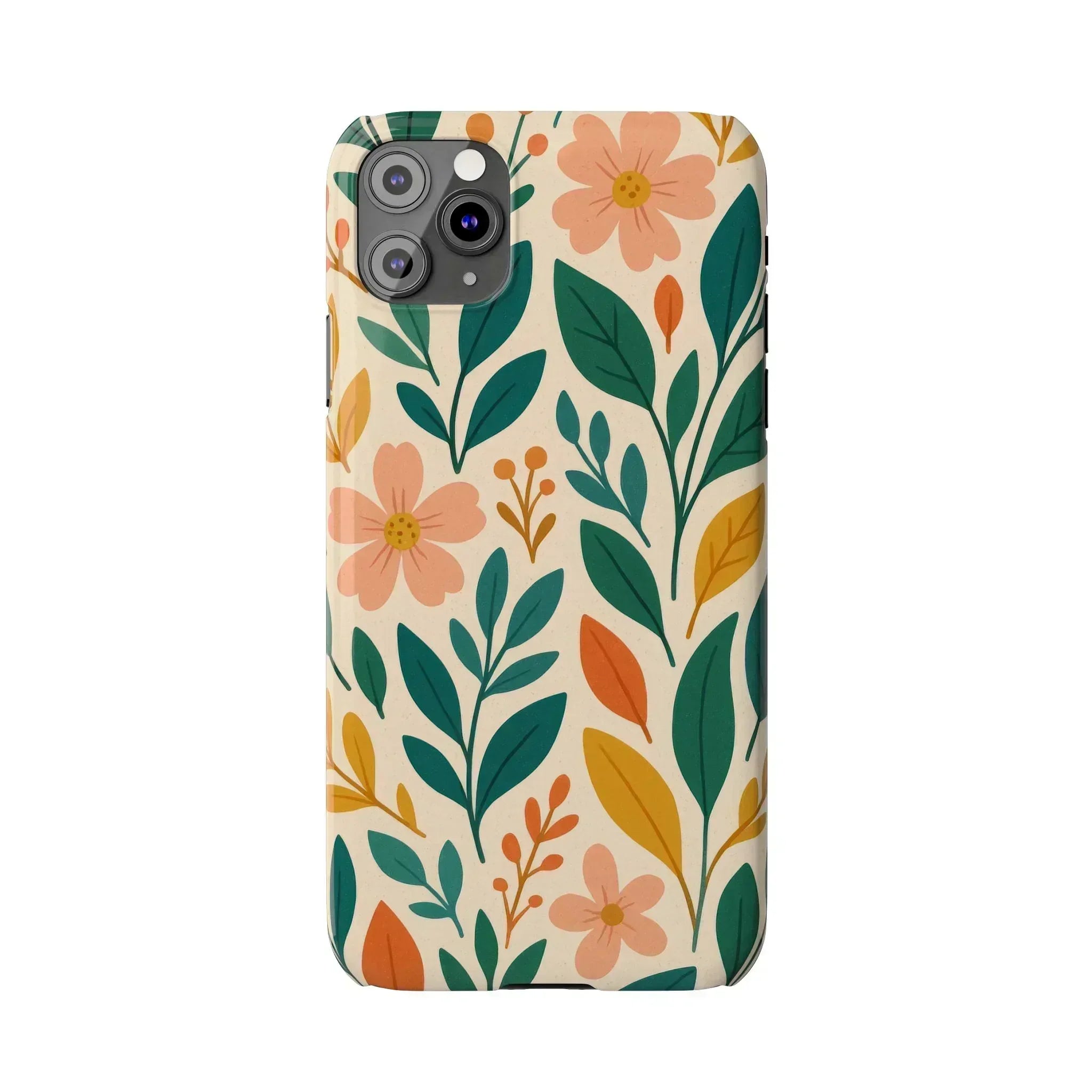 Floral Harmony Phone Case for iPhone 11-16 - KARARMDESIGN