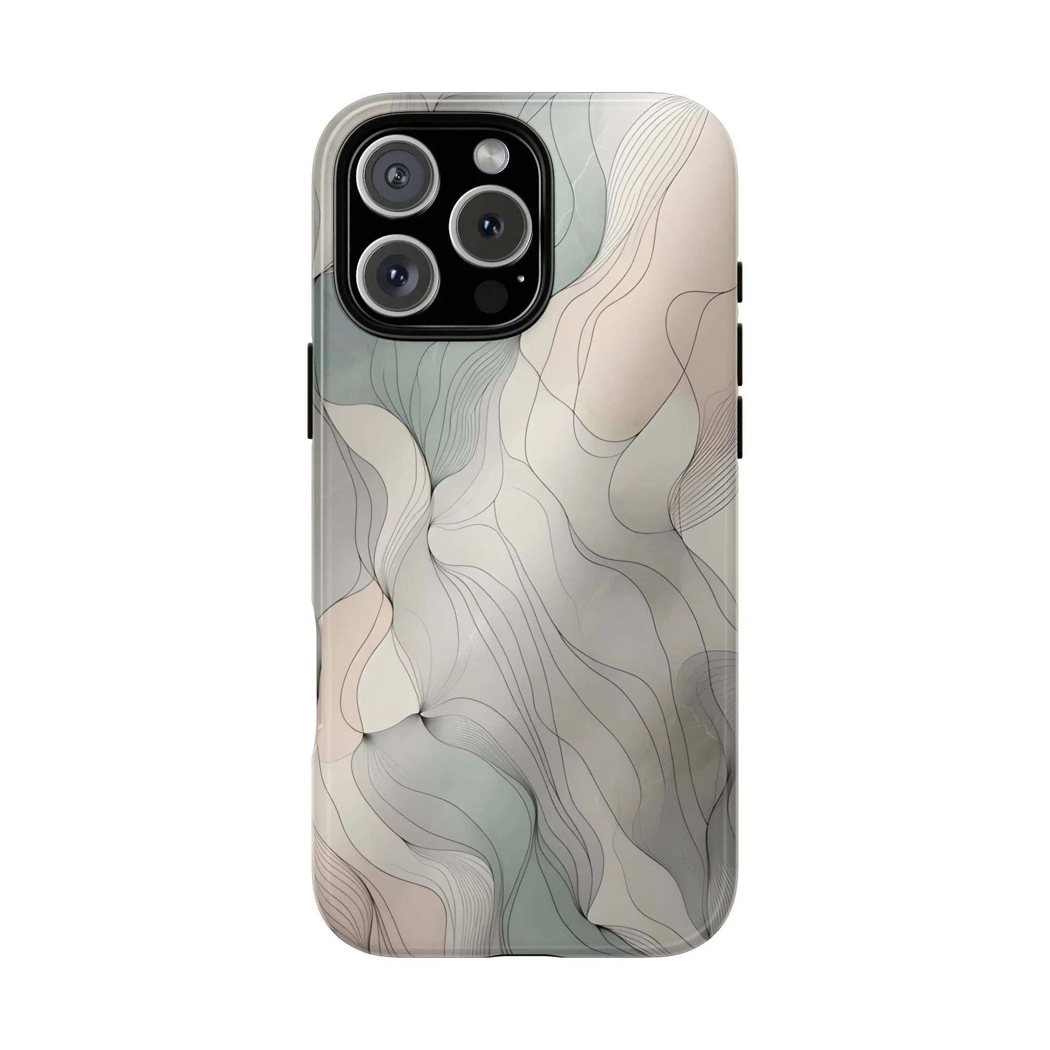 Pastel Wave Phone Case – Minimalist Design for iPhone & Pixel - KARARMDESIGN