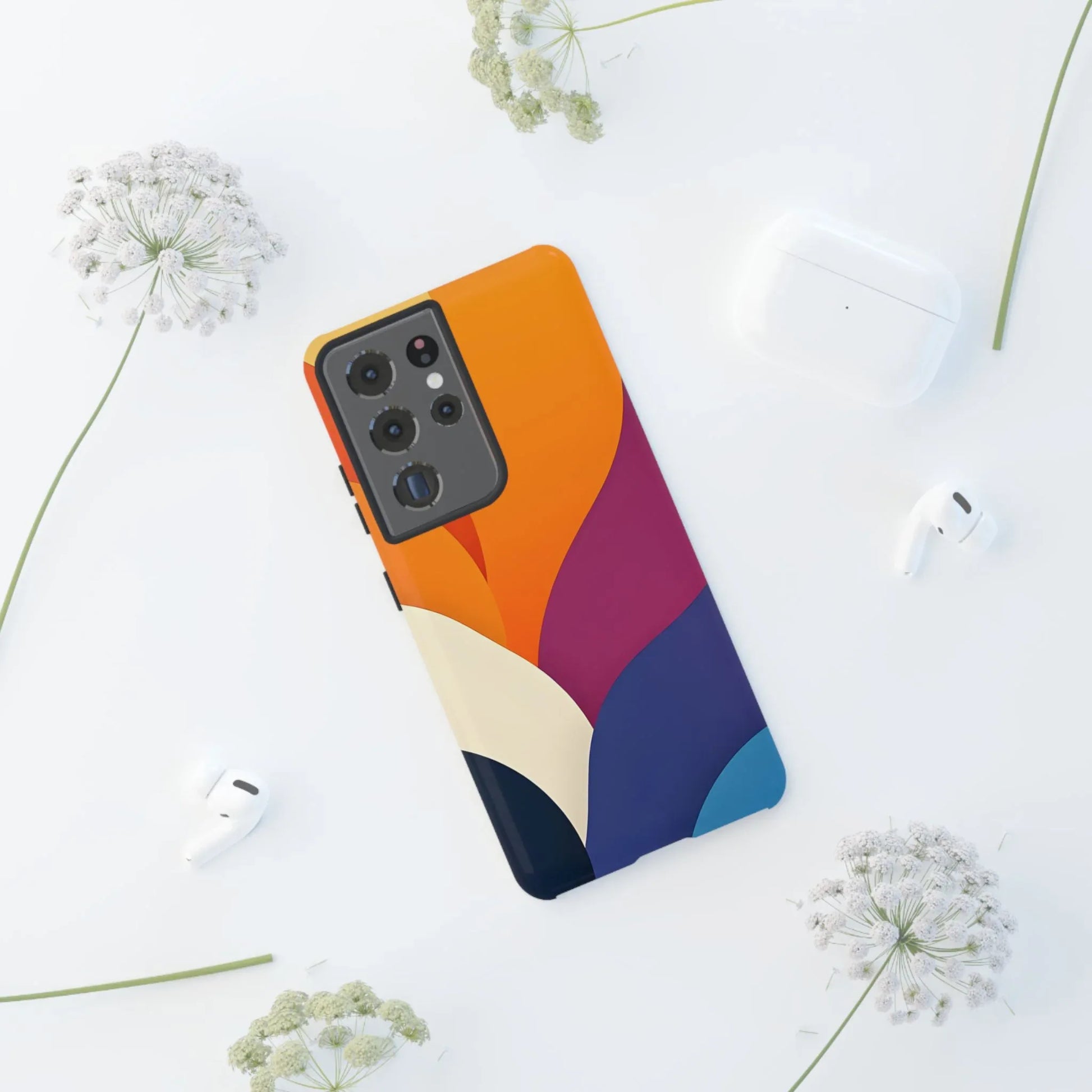 Vibrant Abstract Design Phone Case for iPhone and Galaxy - KARARMDESIGN