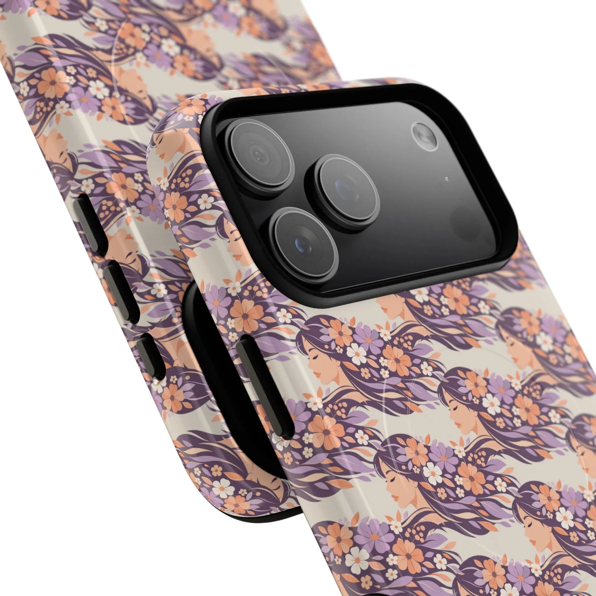 Floral Goddess Phone Case for iPhone 13-17 - KARARMDESIGN