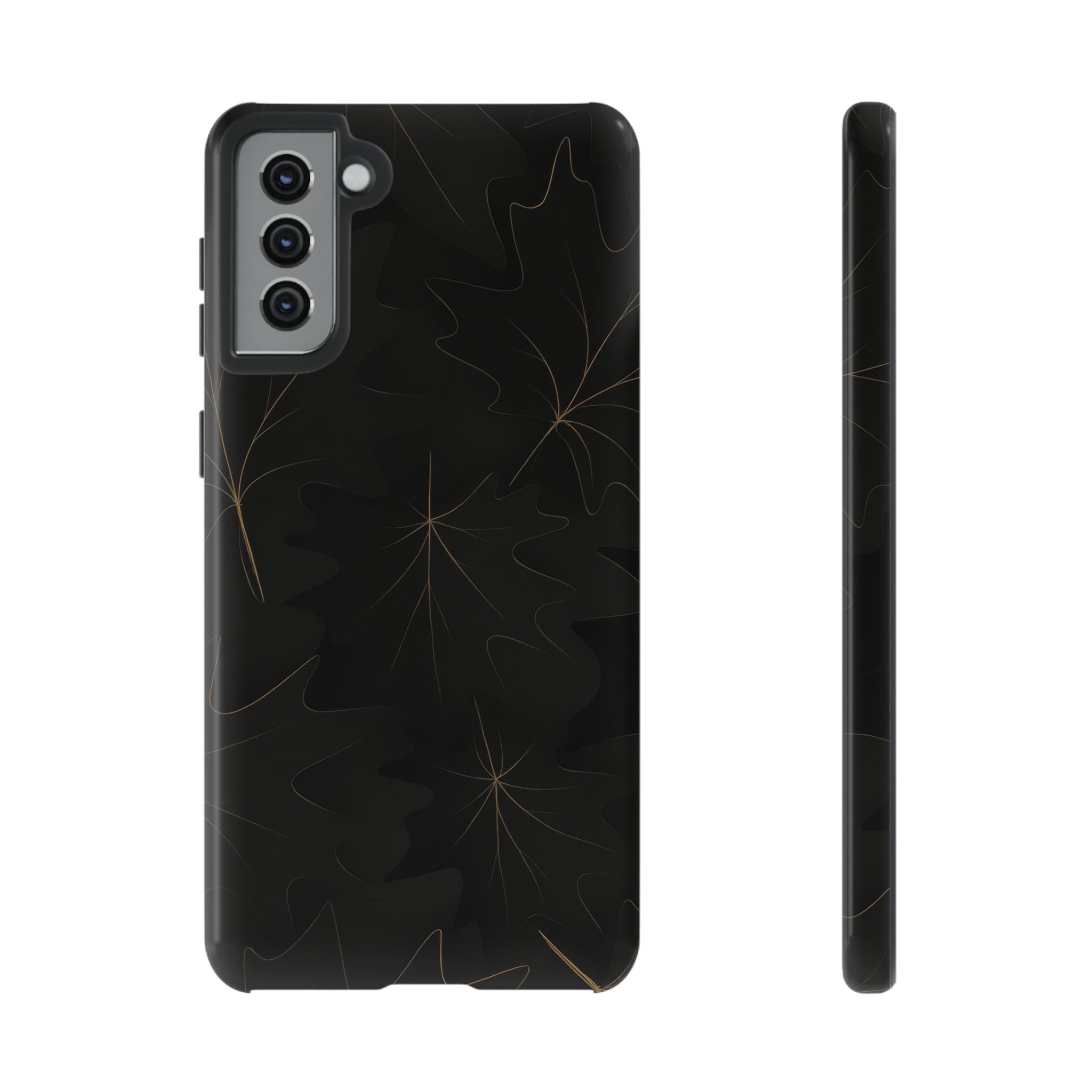Luxury Fall Leaf Phone Case – Samsung Galaxy S20–S26 & Google Pixel 6-9