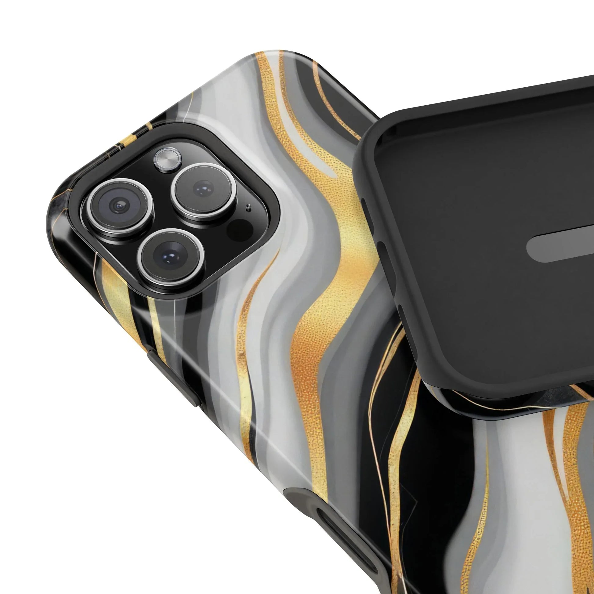 Modern Marble Flow Phone Case for iPhone 11-17 - KARARMDESIGN