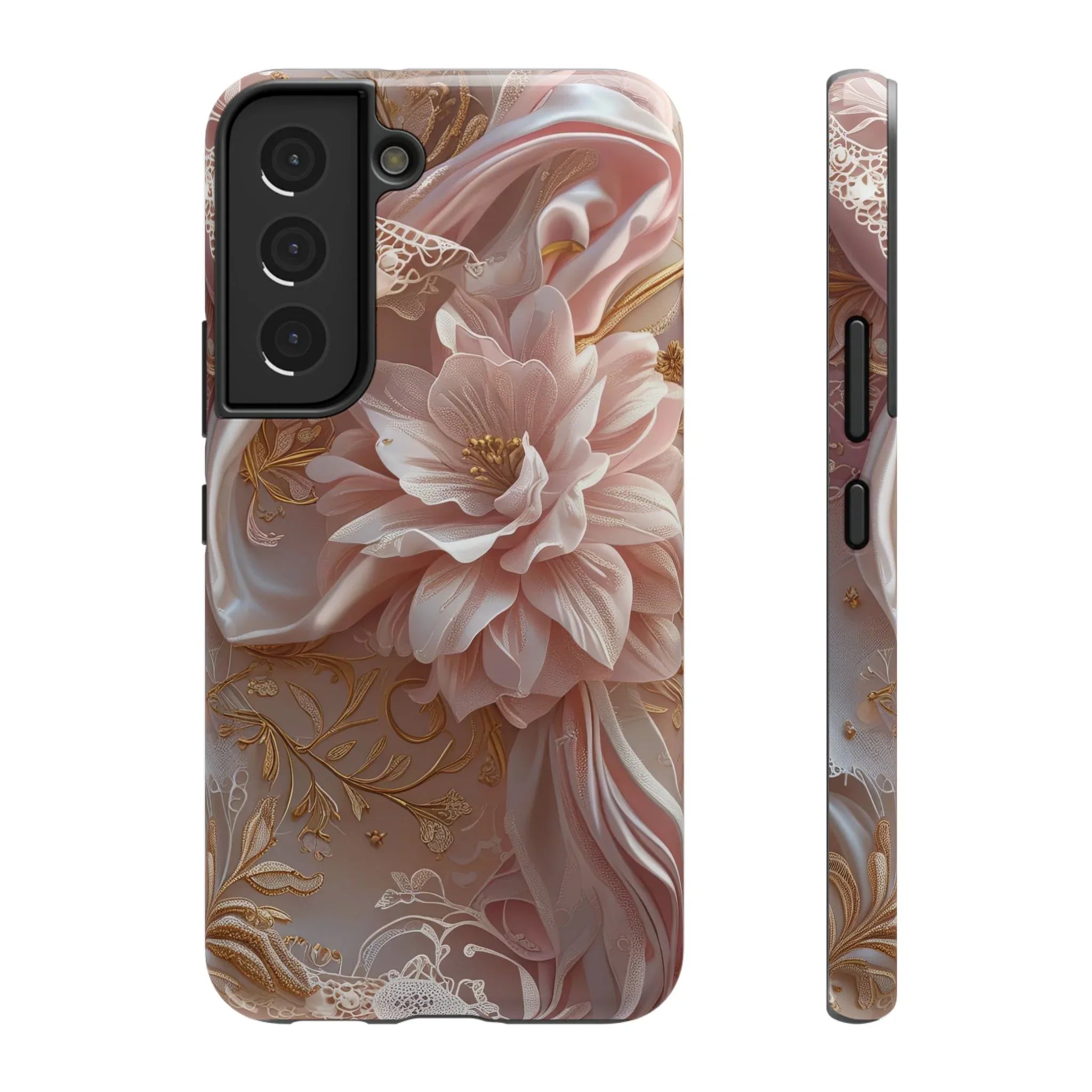 Elegant Floral Phone Case for iPhone 11-17 and Samsung Galaxy S21-S22 - KARARMDESIGN