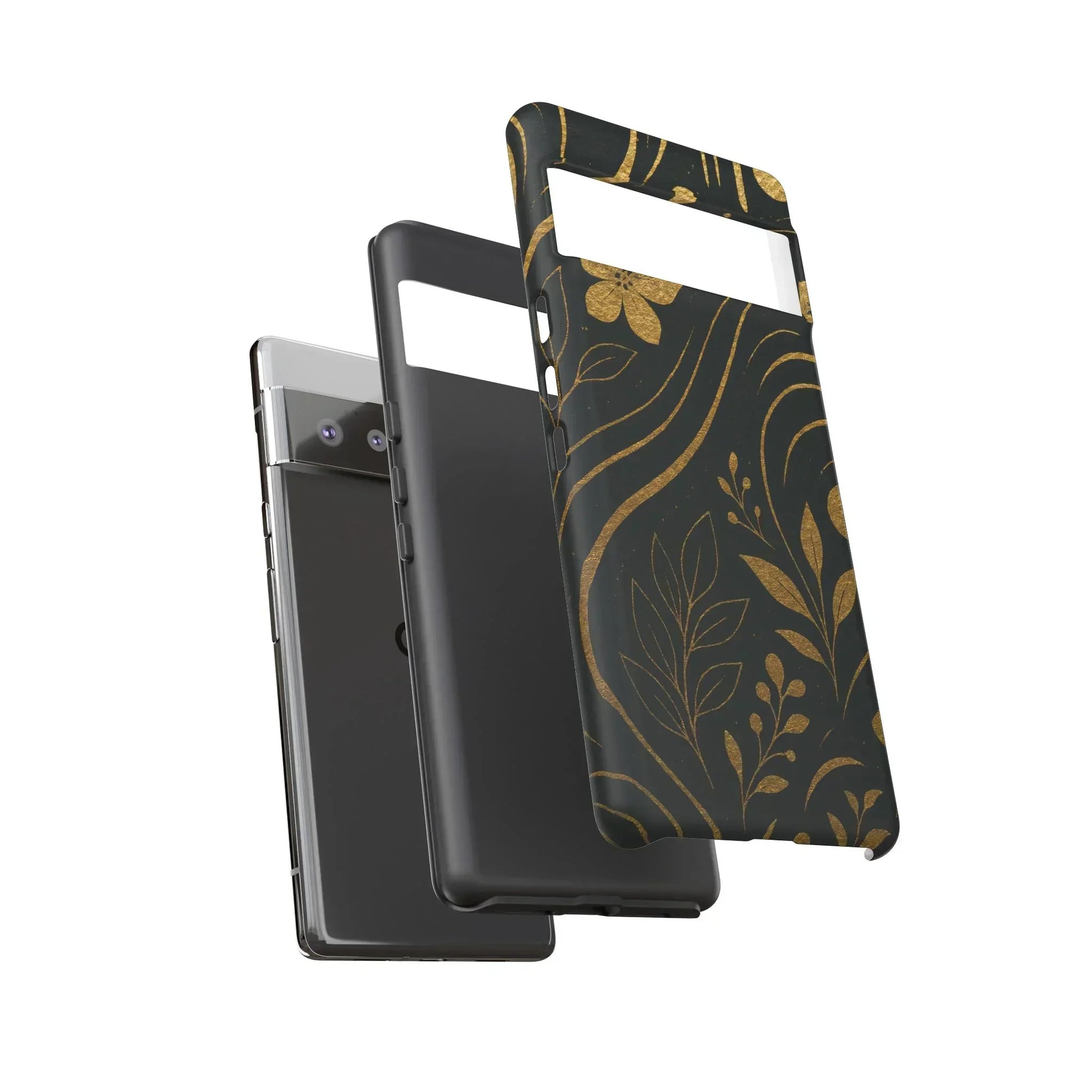 Foil Frenzy Abstract Gold Pattern Phone Case for Samsung Galaxy and Google Pixel - KarArmDesign