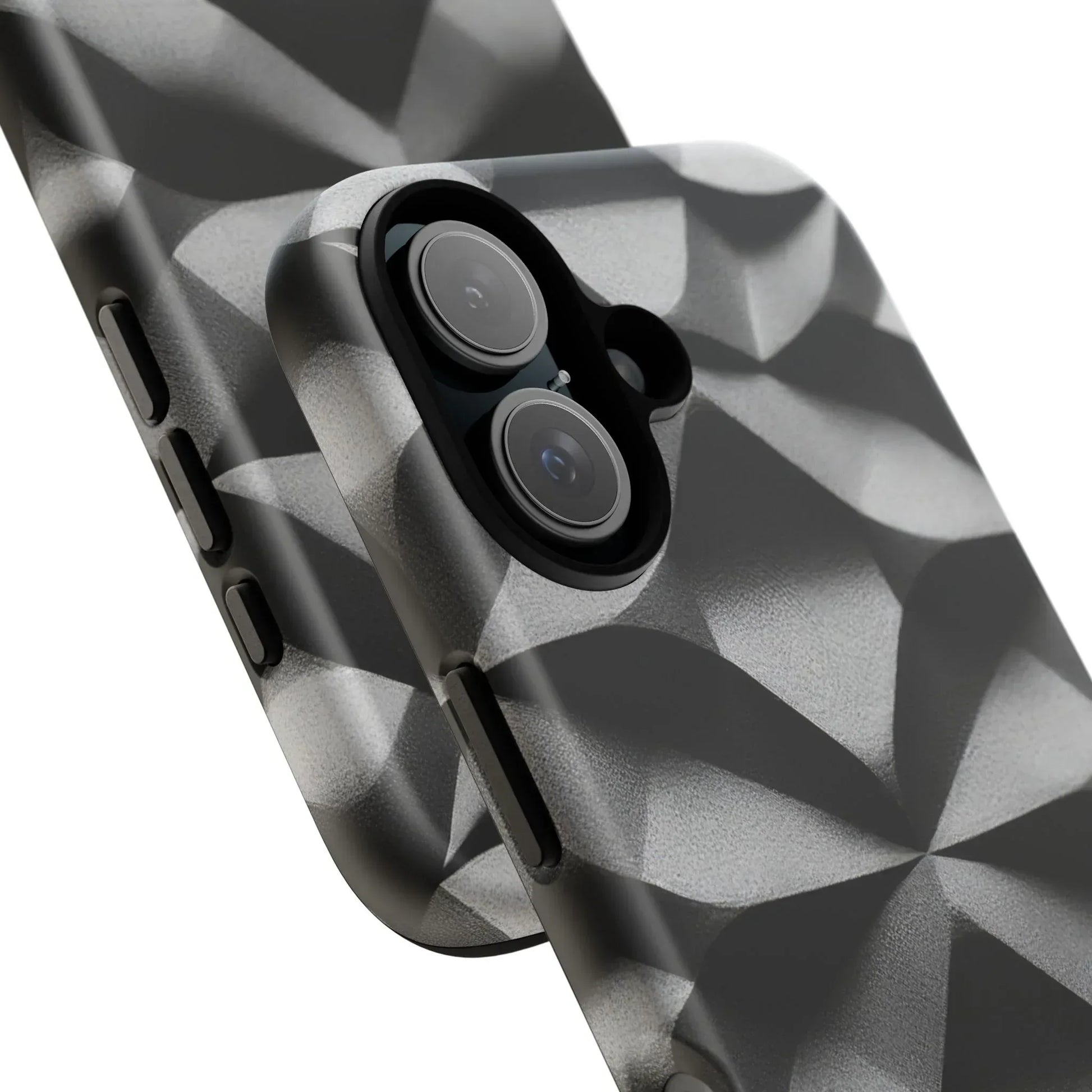 3D Geometric Phone Case for iPhone 8–17 - KARARMDESIGN