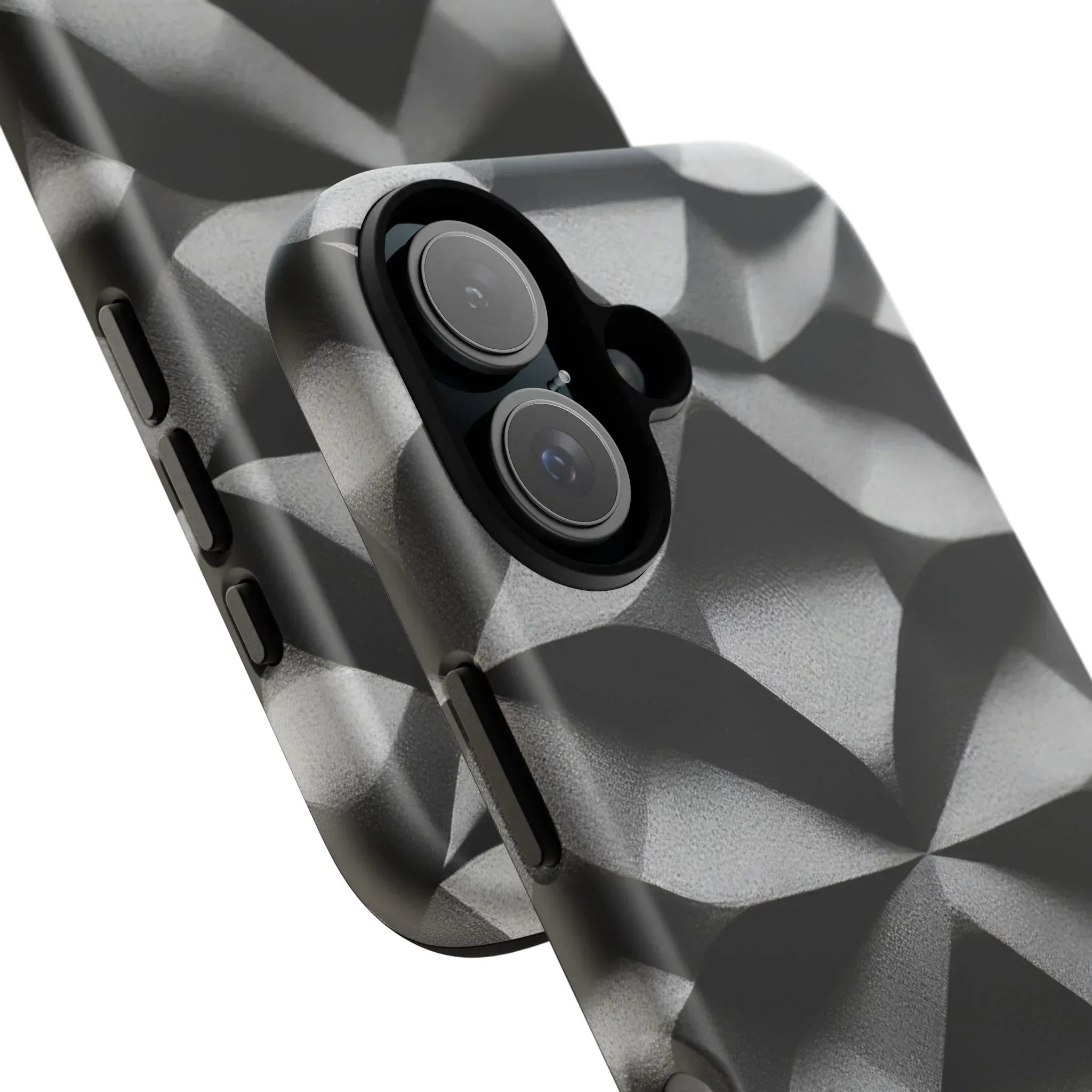3D Geometric Phone Case for iPhone 8–17 - KARARMDESIGN