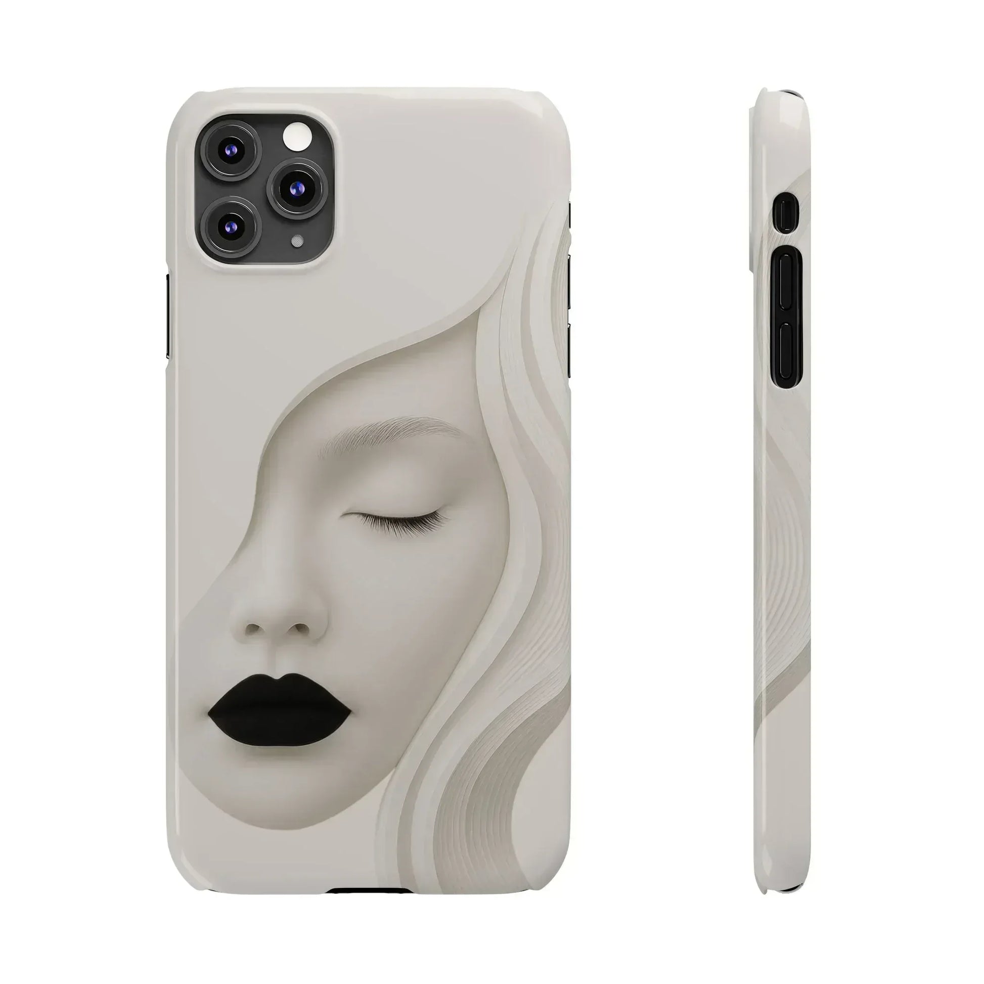Minimalist Face Phone Case for iPhone 11-17 - KARARMDESIGN