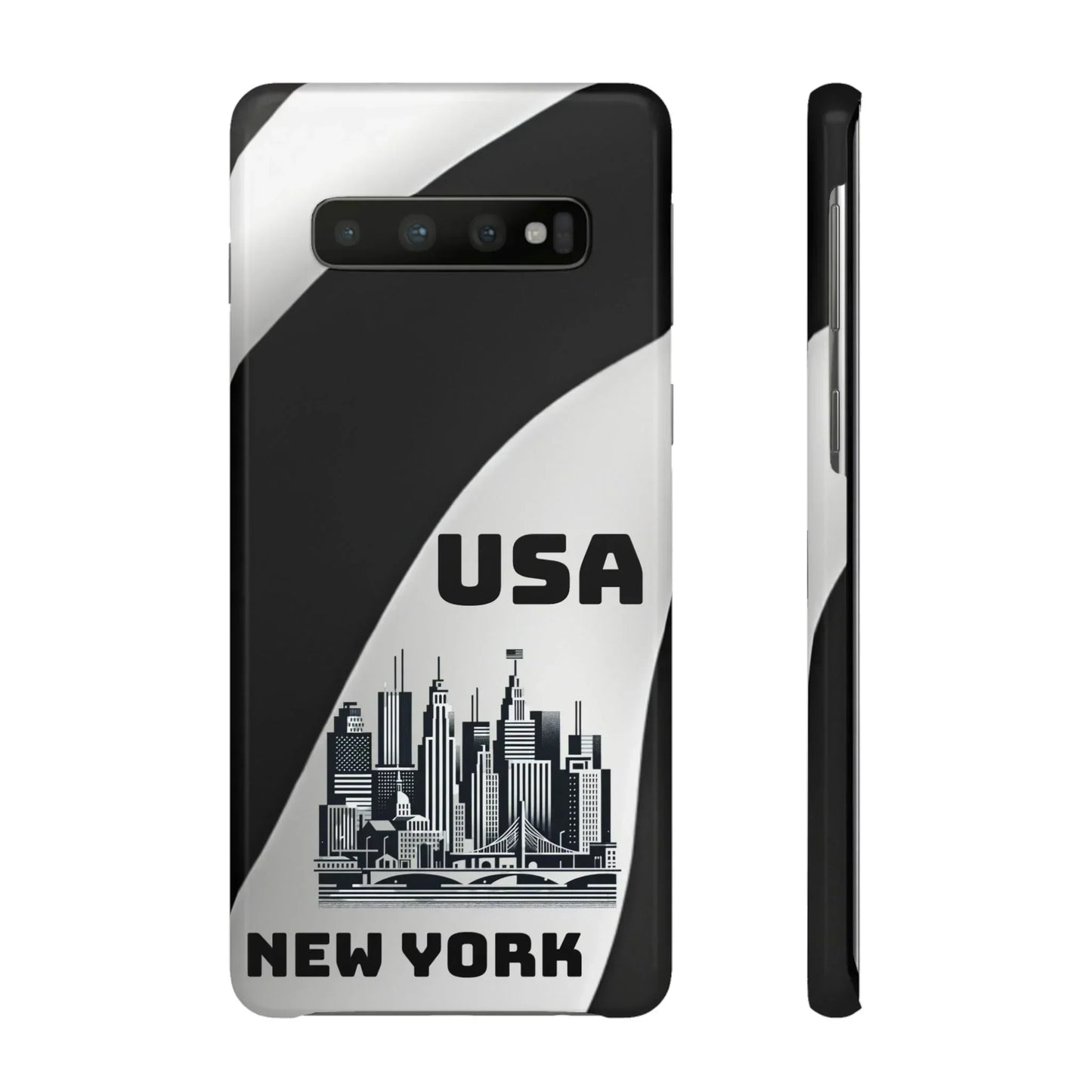 Monochrome New York City Skyline Phone Case for iPhone, Galaxy & Pixel - KarArmDesign