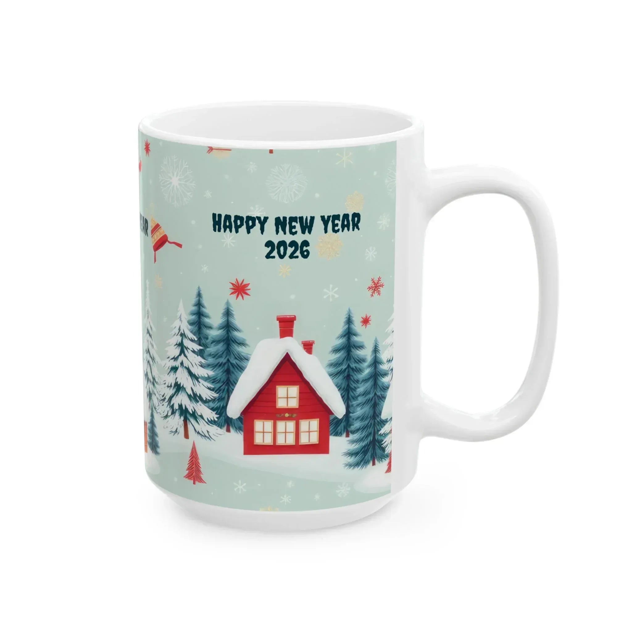 New Year Vibes Ceramic Mug, (11oz, 15oz) - KARARMDESIGN