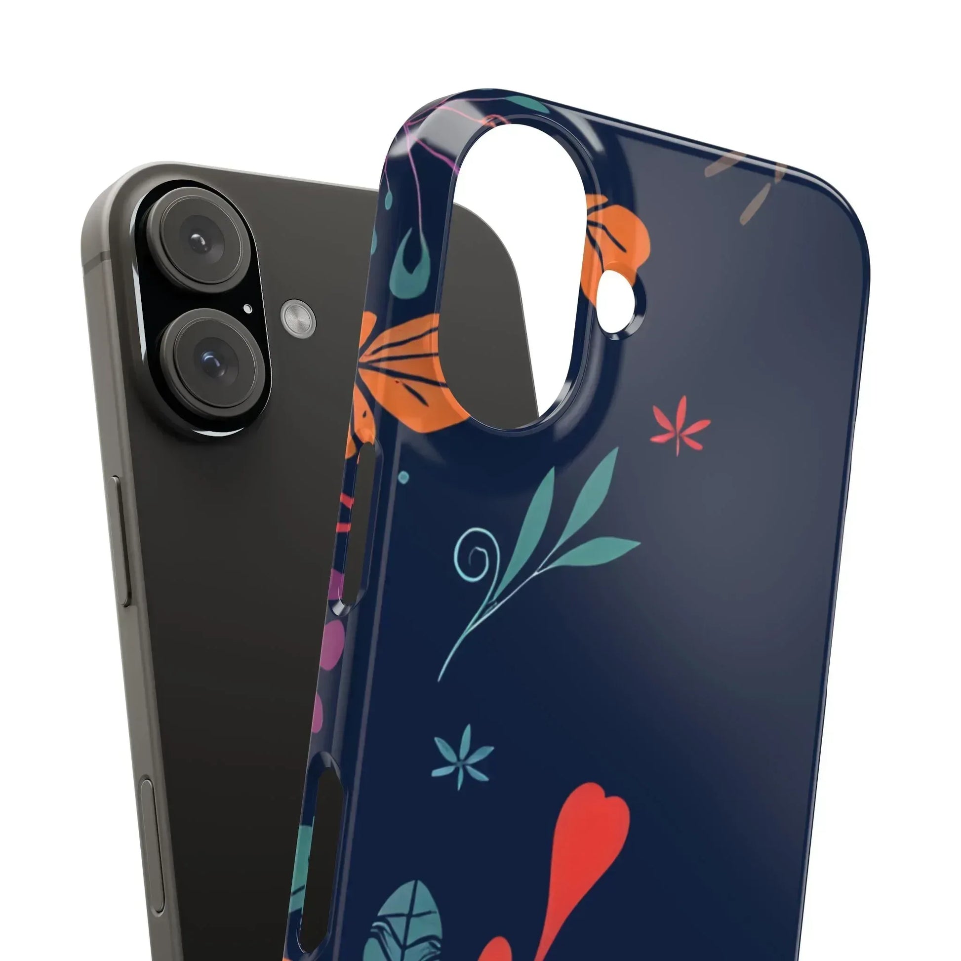 Nightshade Blossoms Phone Case for iPhone 11-17 - KARARMDESIGN
